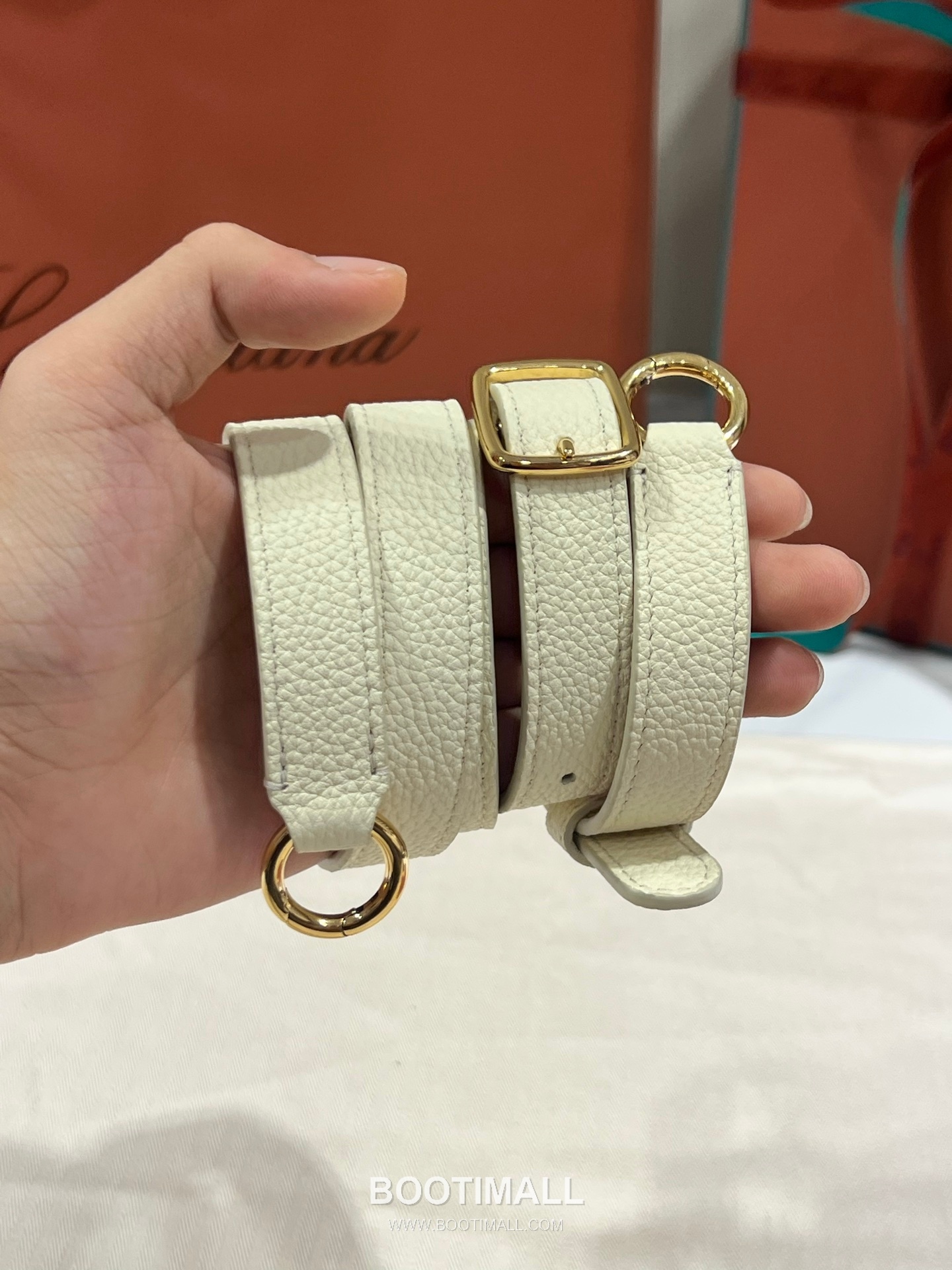 로로피아나 니들 라지 카프스킨 브라운 스트랩 더블지퍼 토트 핸드백 Loro Piana Needle Large Calfskin Brown Strap Double Zip Tote Handbag 39cm 13