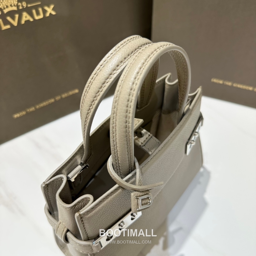 델보 템페트 크러쉬 스몰 그레인 카프스킨 블랙 스트랩 스냅락 크로스 핸드백 Delvaux Tempete Crush Small Grain Calfskin Black Strap Snap Lock Crossbody Handbag 99125066 19cm 5