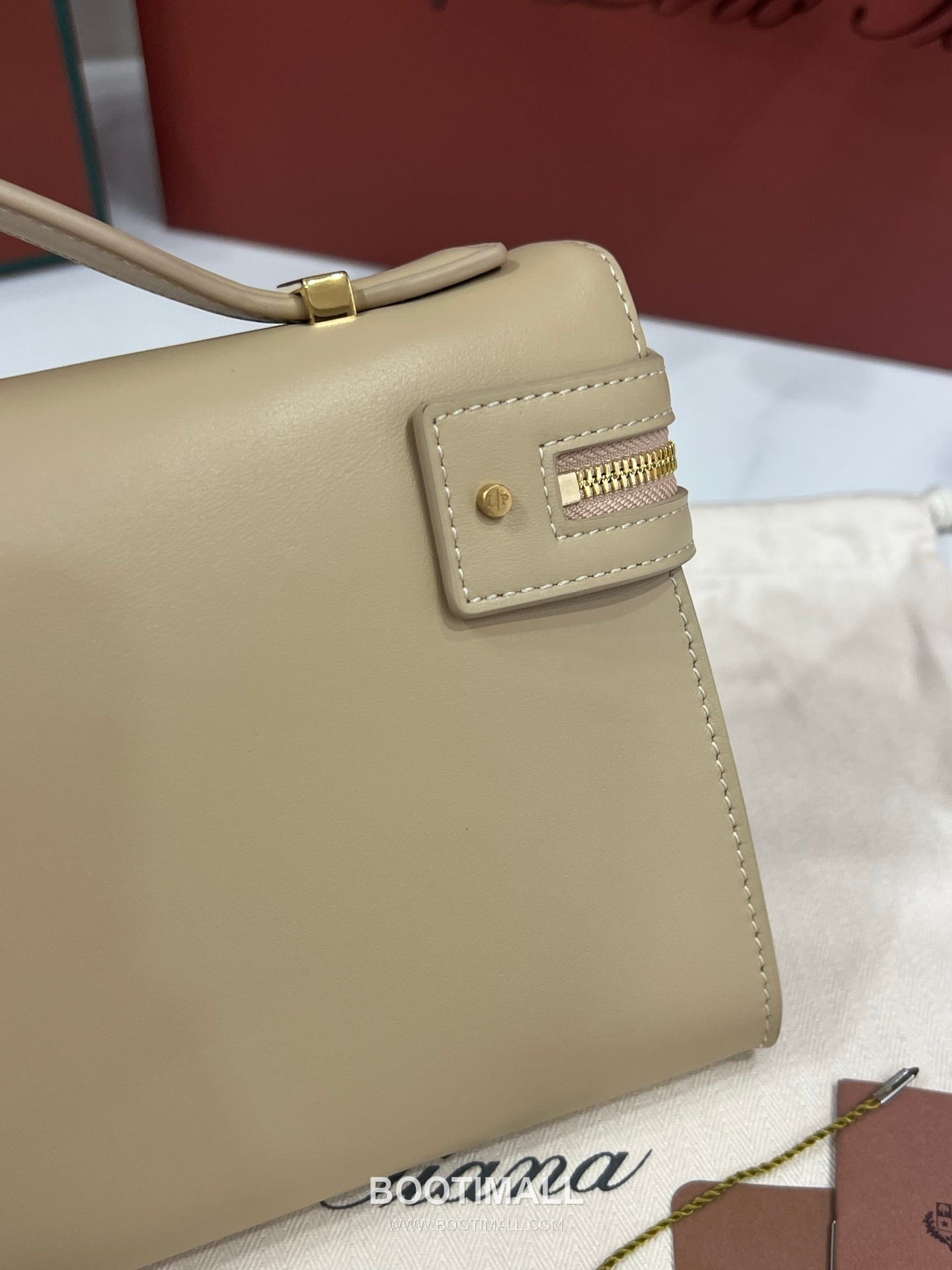 로로피아나 엑스트라 클러치 L29 새들 레더 블랙 더블지퍼 파우치 클러치백 Loro Piana Extra Clutch L29 Saddle Leather Black Double Zip Pouch Clutch Bag 29cm 6