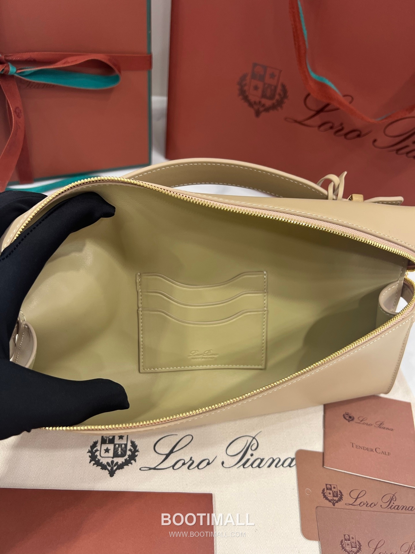 로로피아나 엑스트라 클러치 L29 새들 레더 블랙 더블지퍼 파우치 클러치백 Loro Piana Extra Clutch L29 Saddle Leather Black Double Zip Pouch Clutch Bag 29cm 8