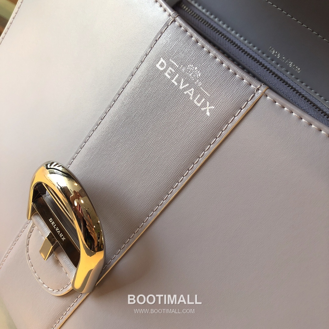 델보 브리앙 MM 박스 카프스킨 라벤더 퍼플 스트랩 메탈락 플랩 핸드백 Delvaux Brillant MM Box Calfskin Lavender Purple Strap Metal Lock Flap Handbag 99105066 28cm 8