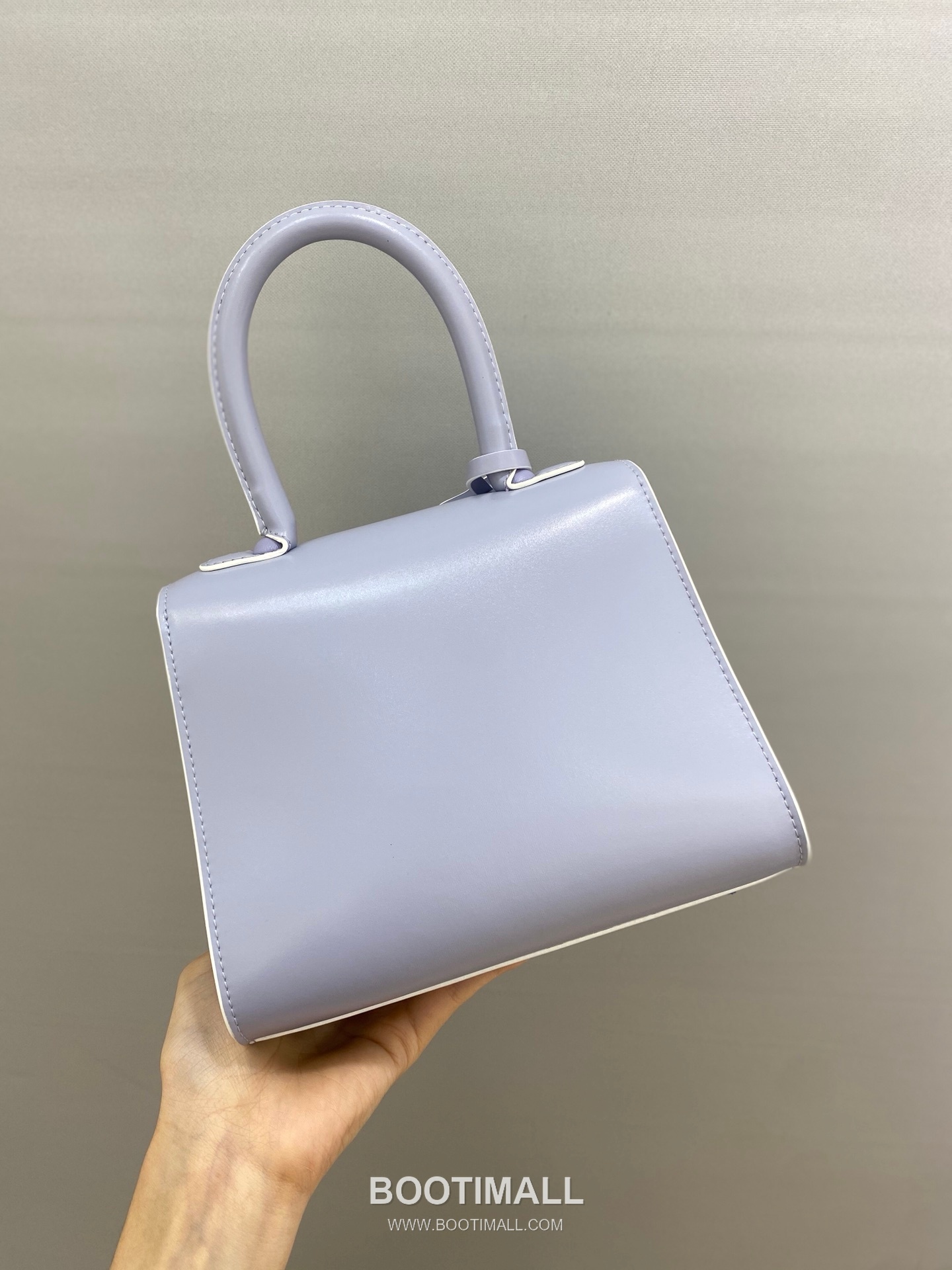 델보 브리앙 스몰 박스 카프스킨 퍼플 스트랩 메탈락 플랩 핸드백 Delvaux Brillant Small Box Calfskin Purple Strap Metal Lock Flap Handbag 99095066 20cm 3