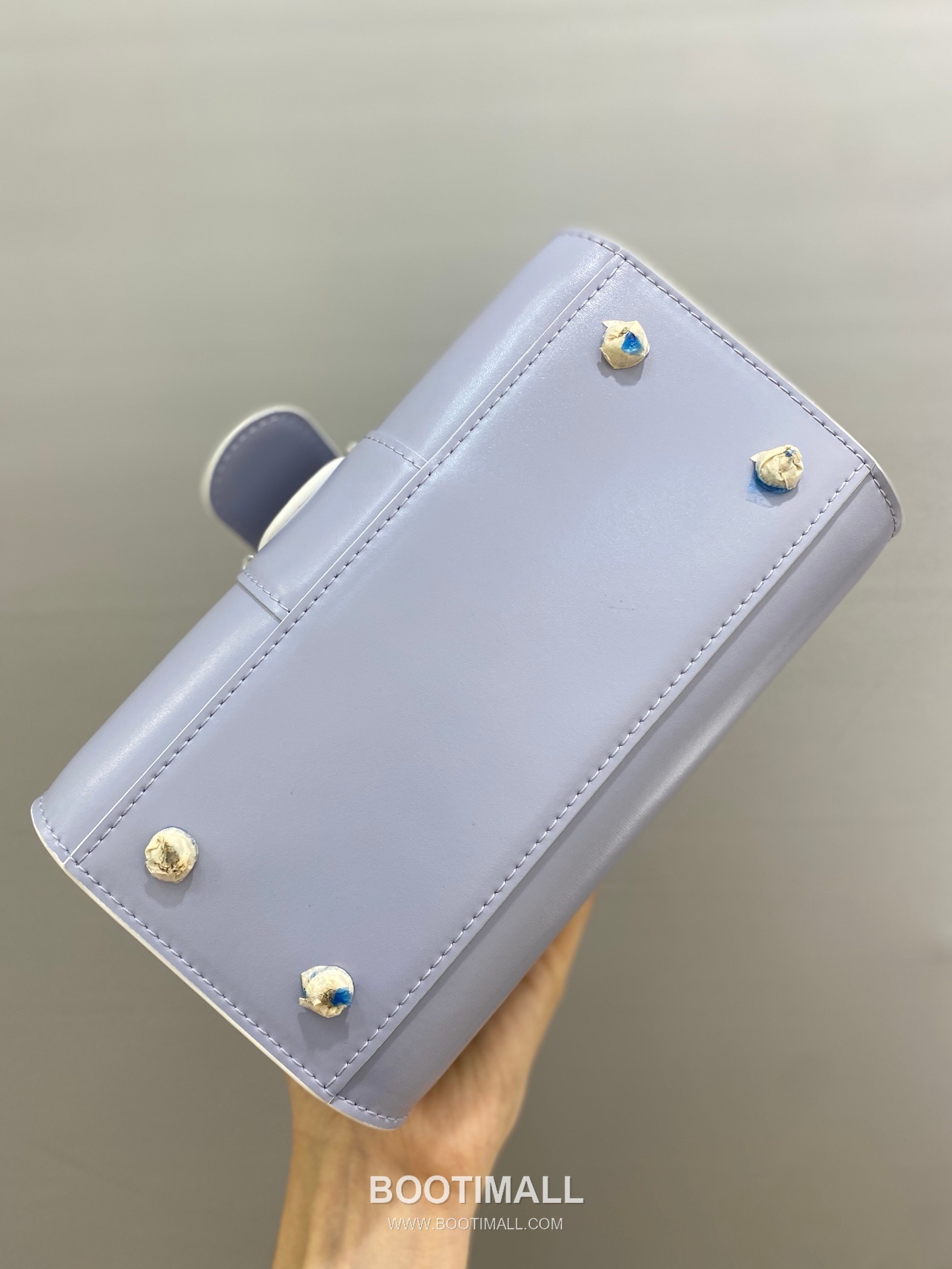 델보 브리앙 스몰 박스 카프스킨 퍼플 스트랩 메탈락 플랩 핸드백 Delvaux Brillant Small Box Calfskin Purple Strap Metal Lock Flap Handbag 99095066 20cm 9