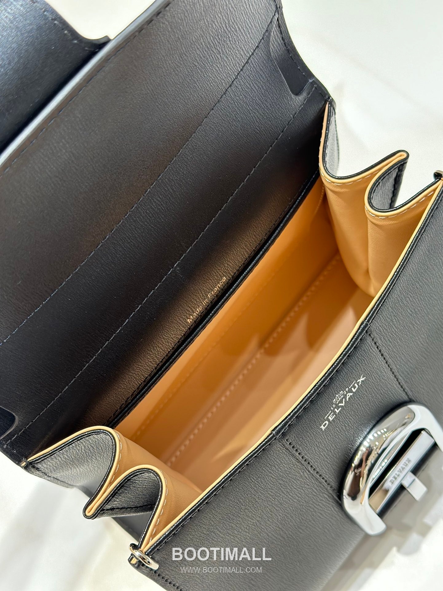 델보 브리앙 스몰 박스 카프스킨 퍼플 스트랩 메탈락 플랩 핸드백 Delvaux Brillant Small Box Calfskin Purple Strap Metal Lock Flap Handbag 99095066 20cm 8