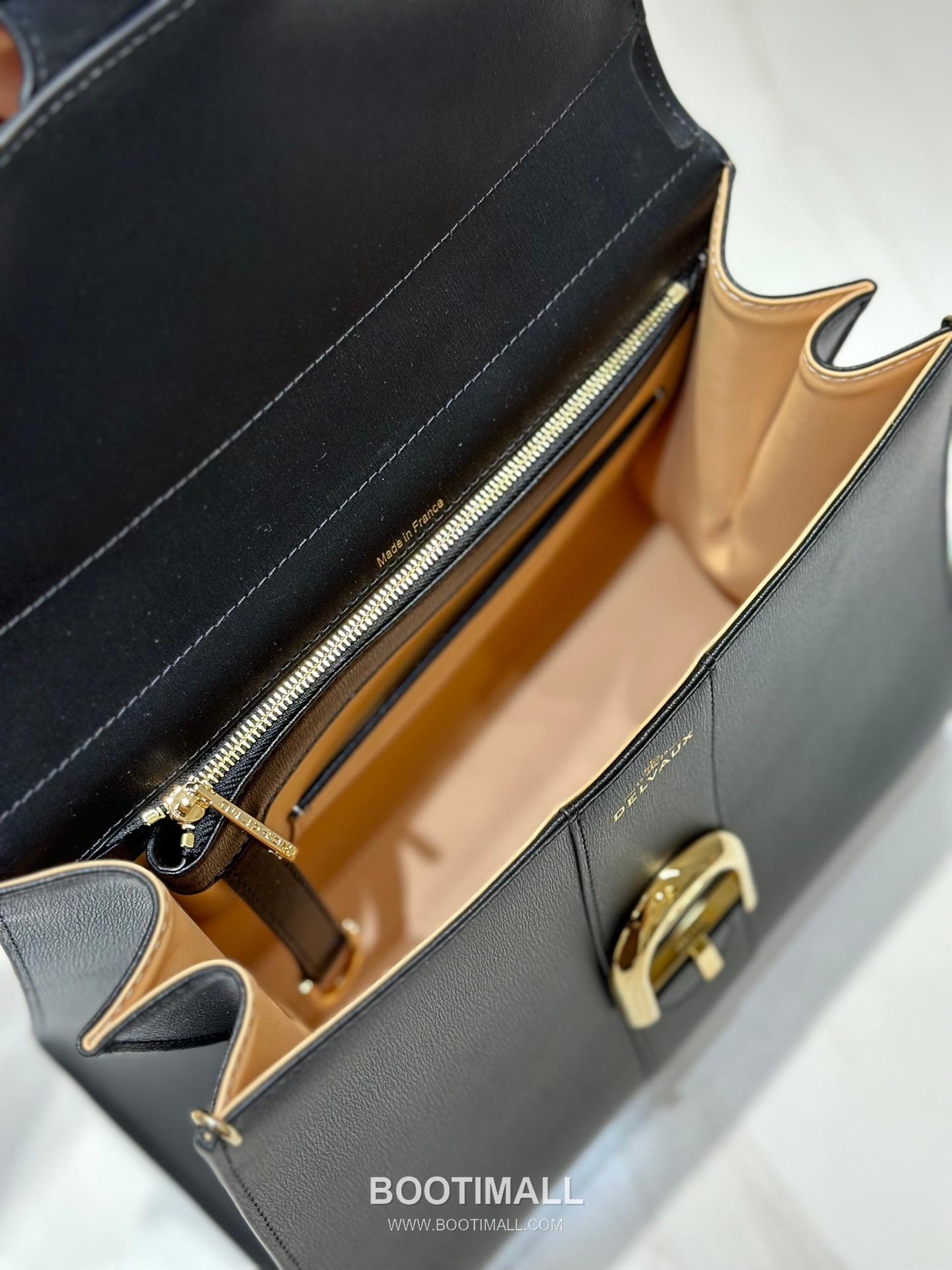 델보 브리앙 MM 박스 카프스킨 라벤더 퍼플 스트랩 메탈락 플랩 핸드백 Delvaux Brillant MM Box Calfskin Lavender Purple Strap Metal Lock Flap Handbag 99105066 28cm 7