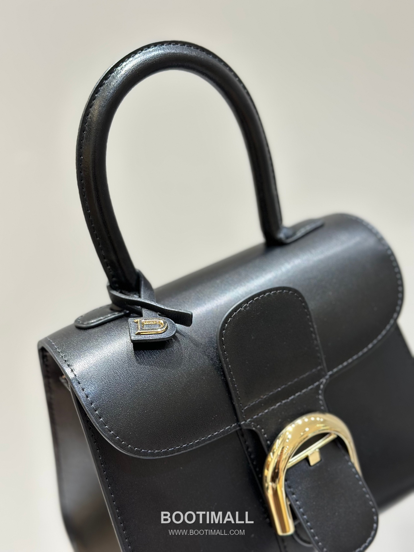 델보 브리앙 스몰 박스 카프스킨 퍼플 스트랩 메탈락 플랩 핸드백 Delvaux Brillant Small Box Calfskin Purple Strap Metal Lock Flap Handbag 99095066 20cm 6