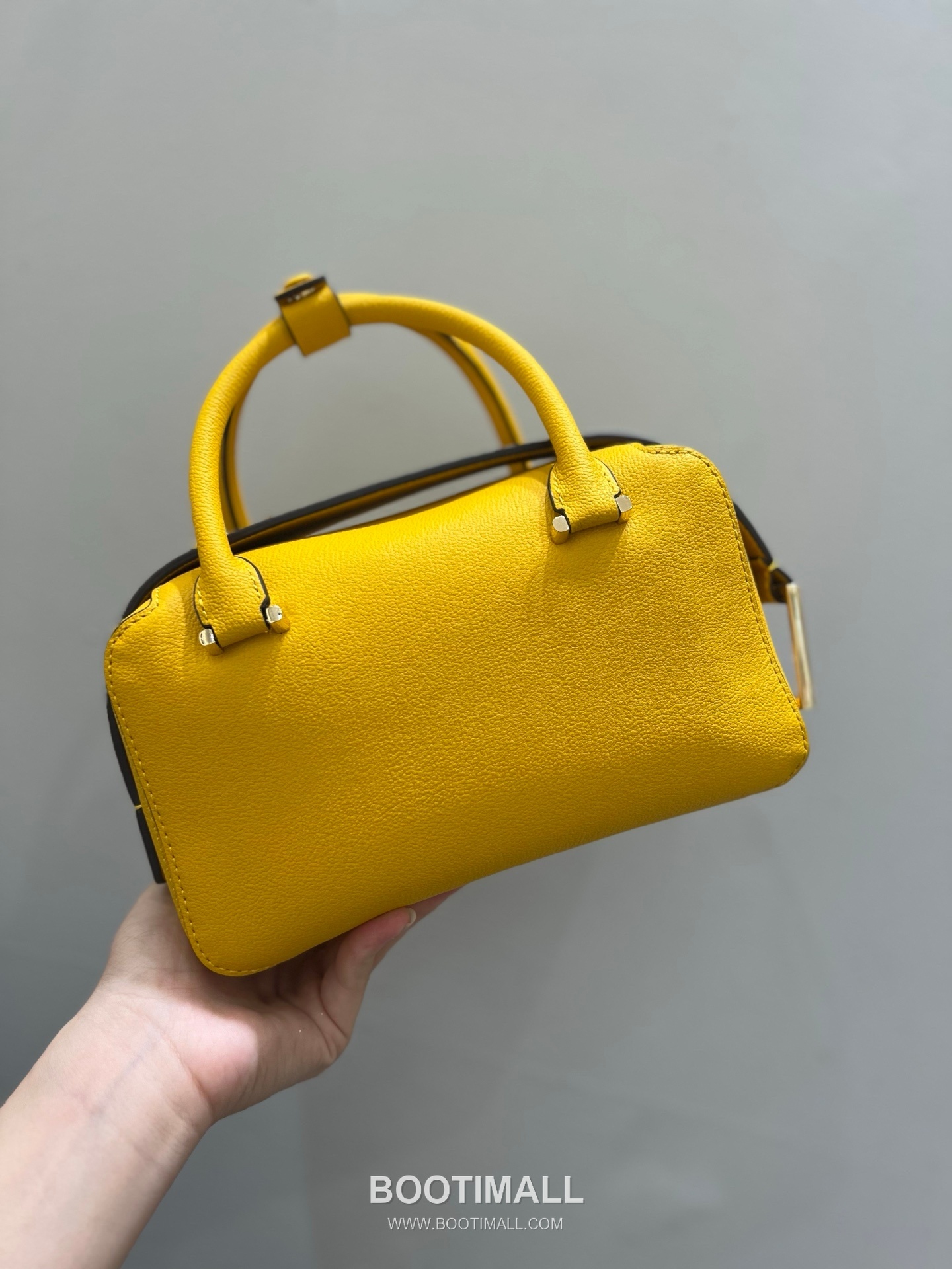 델보 쿨 박스 미니 카프스킨 옐로우 스트랩 D링 지퍼 토트 핸드백 Delvaux Cool Box Mini Calfskin Yellow Strap D Ring Zip Tote Handbag 99120066 22cm 2