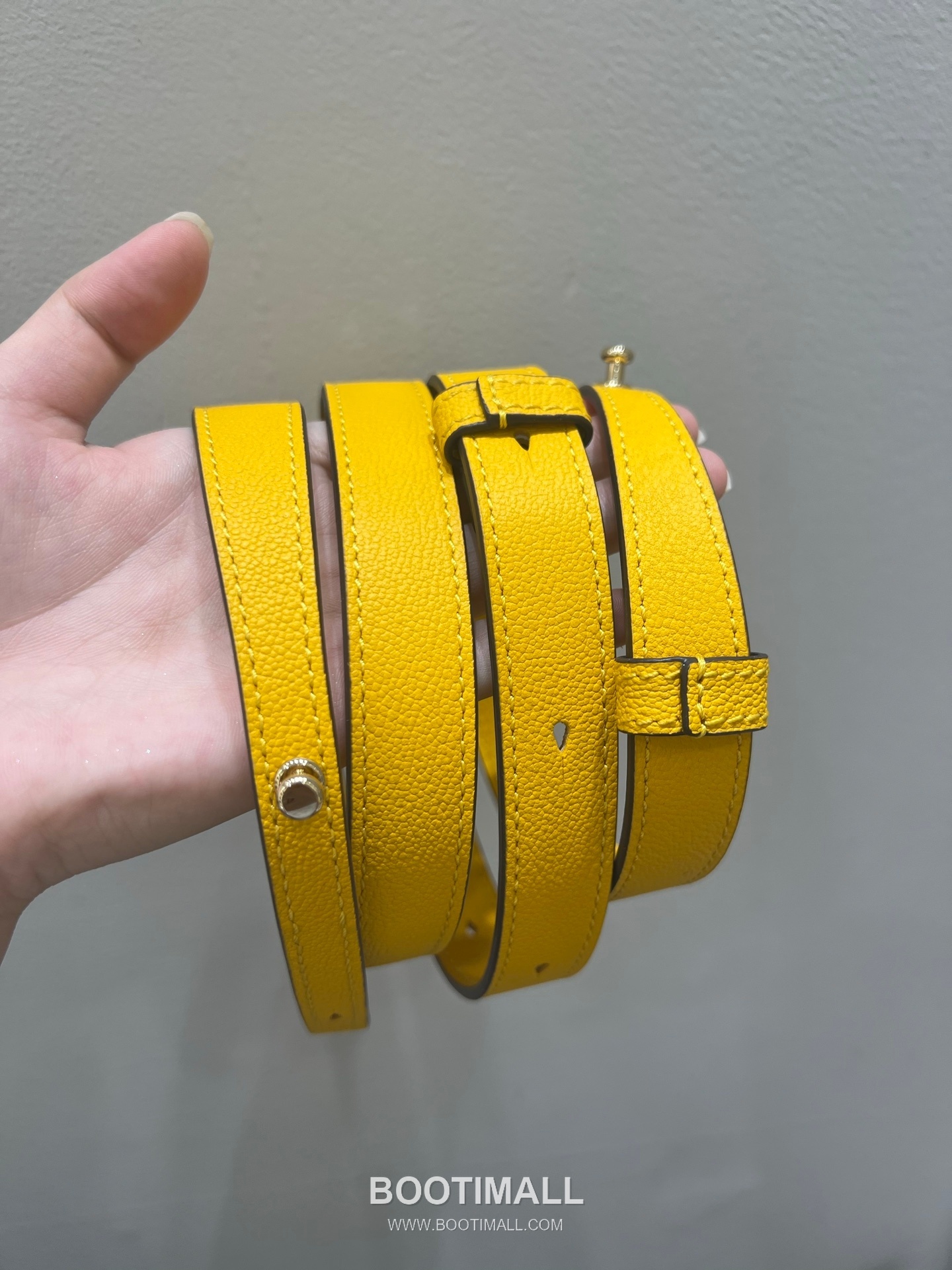 델보 쿨 박스 미니 카프스킨 옐로우 스트랩 D링 지퍼 토트 핸드백 Delvaux Cool Box Mini Calfskin Yellow Strap D Ring Zip Tote Handbag 99120066 22cm 9