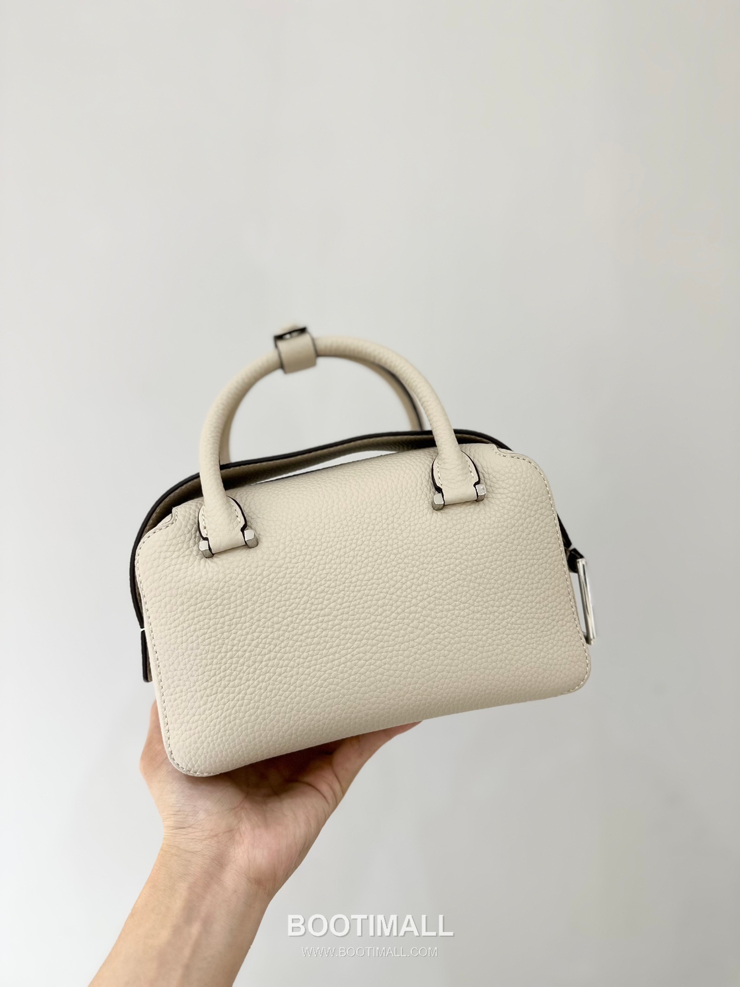 델보 쿨 박스 미니 카프스킨 옐로우 스트랩 D링 지퍼 토트 핸드백 Delvaux Cool Box Mini Calfskin Yellow Strap D Ring Zip Tote Handbag 99120066 22cm 3