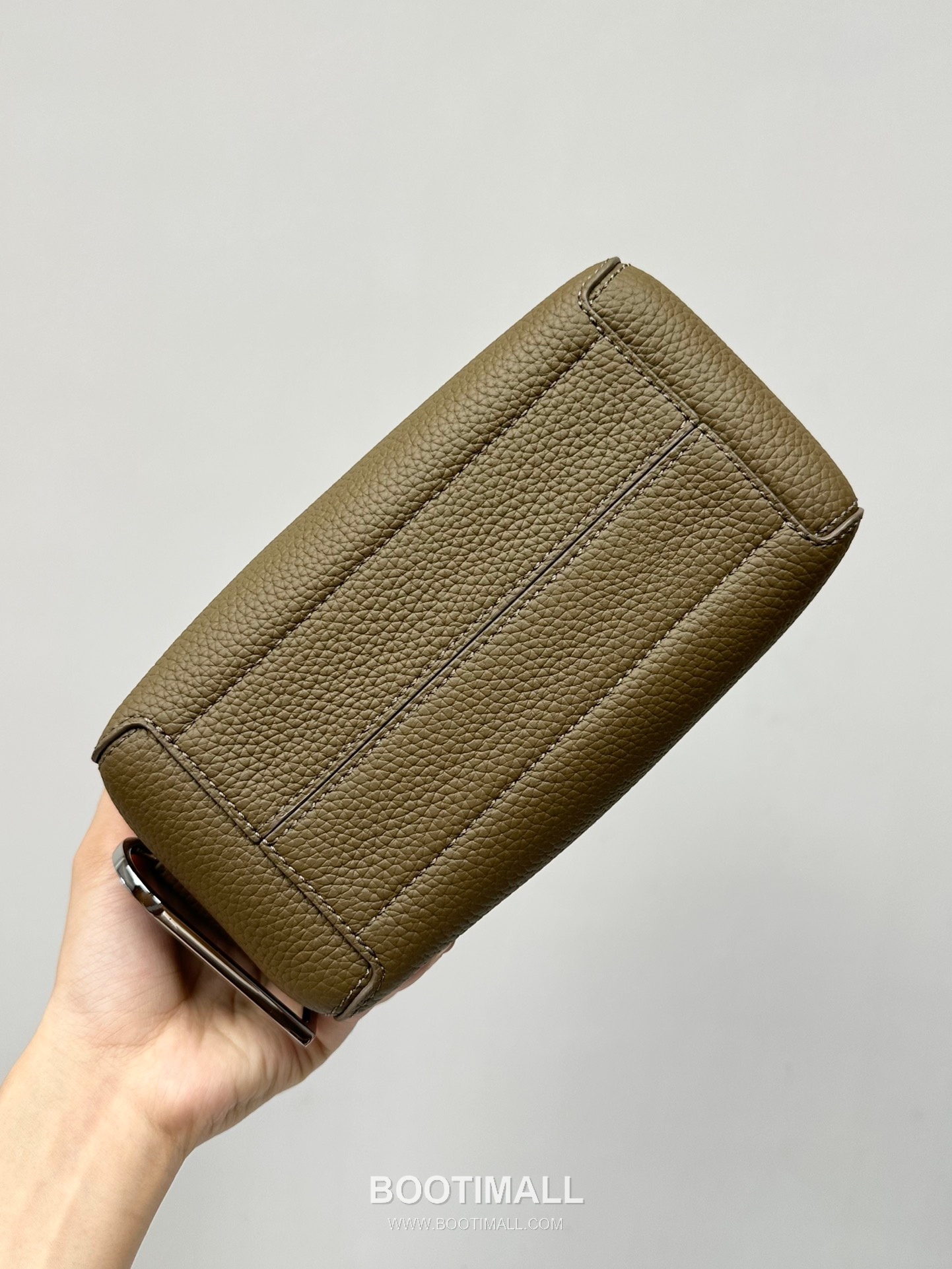 델보 쿨 박스 미니 카프스킨 옐로우 스트랩 D링 지퍼 토트 핸드백 Delvaux Cool Box Mini Calfskin Yellow Strap D Ring Zip Tote Handbag 99120066 22cm 5