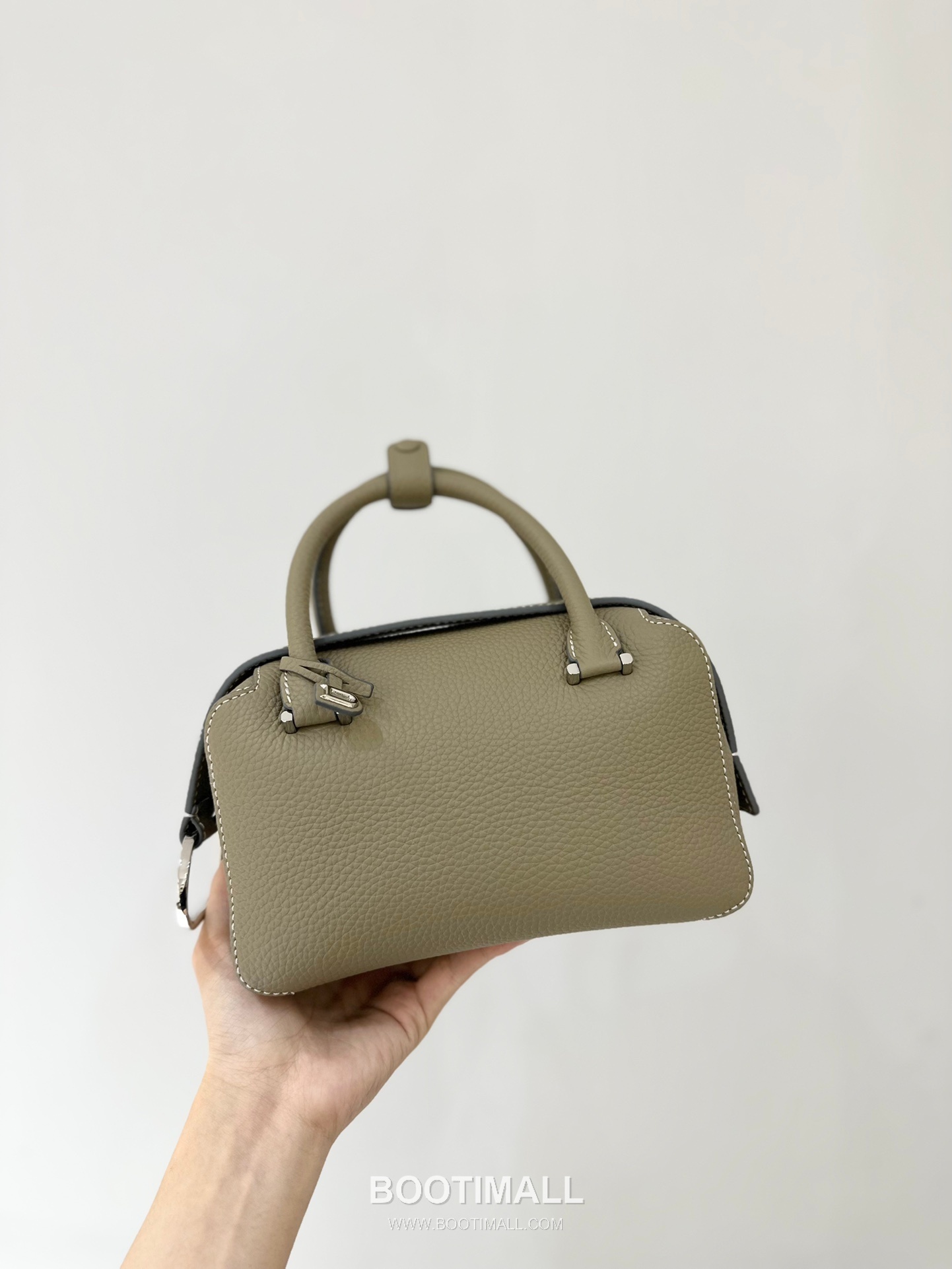 델보 쿨 박스 미니 카프스킨 옐로우 스트랩 D링 지퍼 토트 핸드백 Delvaux Cool Box Mini Calfskin Yellow Strap D Ring Zip Tote Handbag 99120066 22cm 2