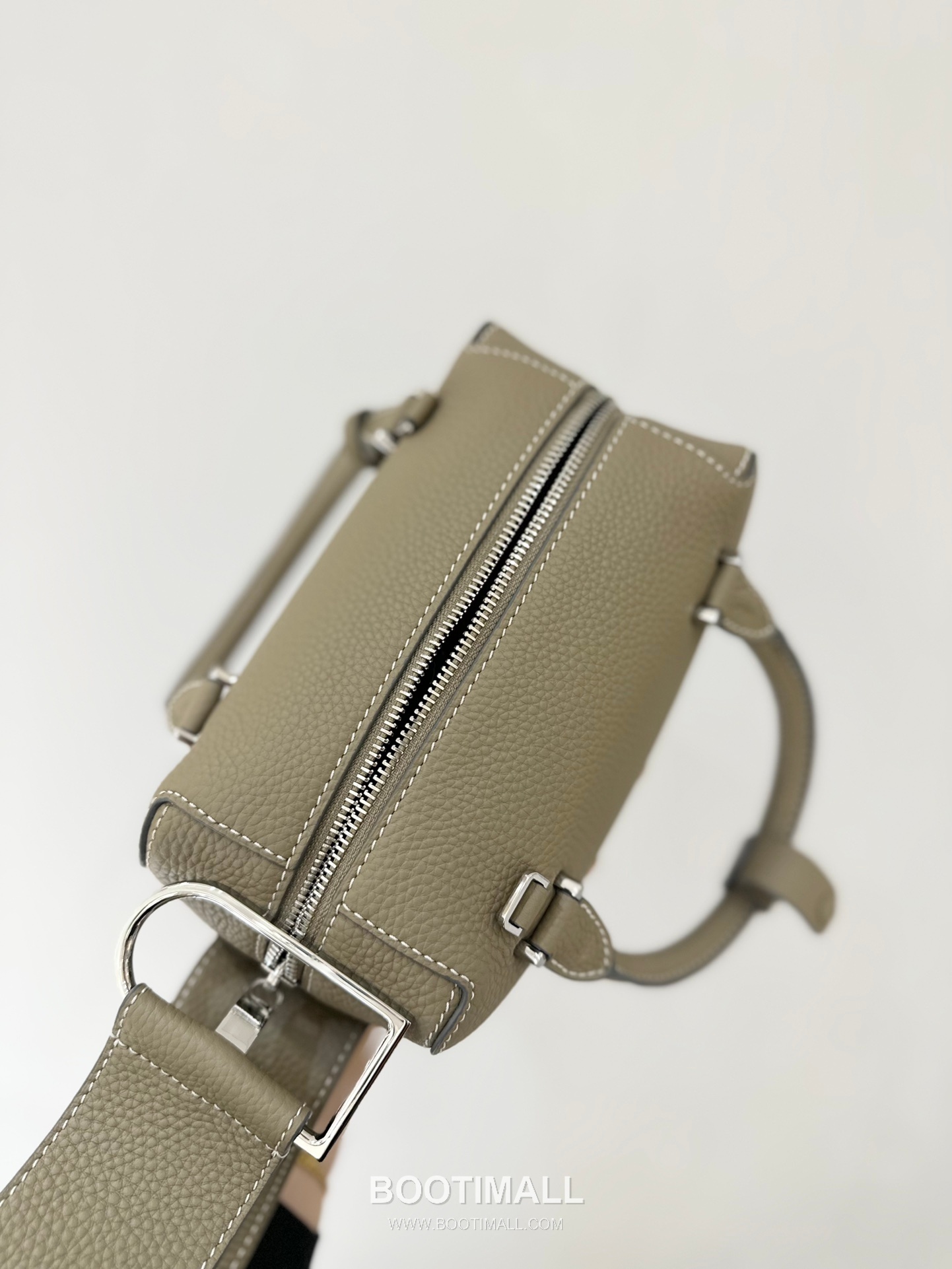 델보 쿨 박스 미니 카프스킨 옐로우 스트랩 D링 지퍼 토트 핸드백 Delvaux Cool Box Mini Calfskin Yellow Strap D Ring Zip Tote Handbag 99120066 22cm 7