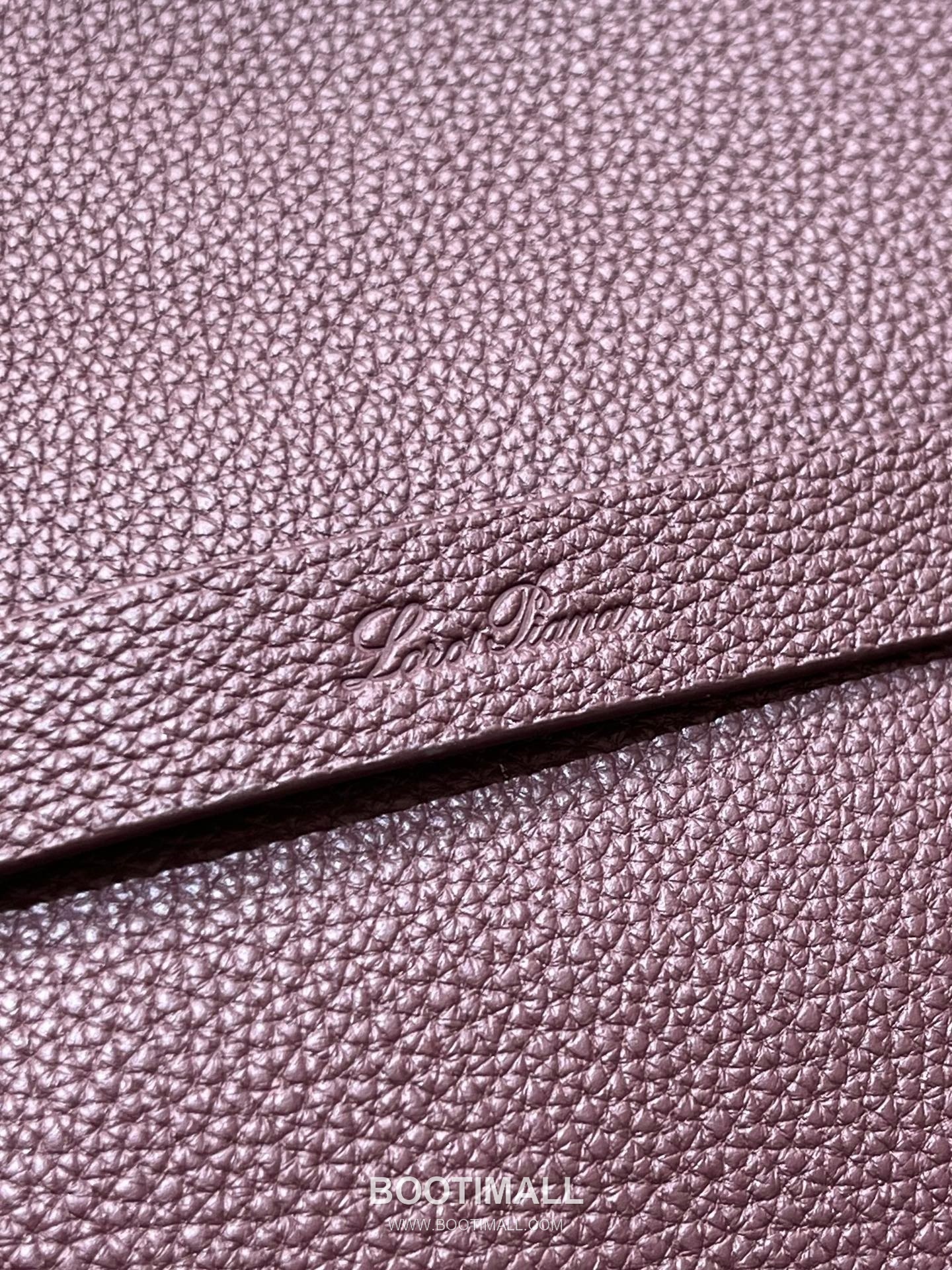 로로피아나 기에라 쇼퍼 라지 그레인 레더 그레이 벨트링 토트 핸드백 Loro Piana Ghiera Shopper Large Grain Leather Gray Belt Ring Tote Handbag 40cm 5