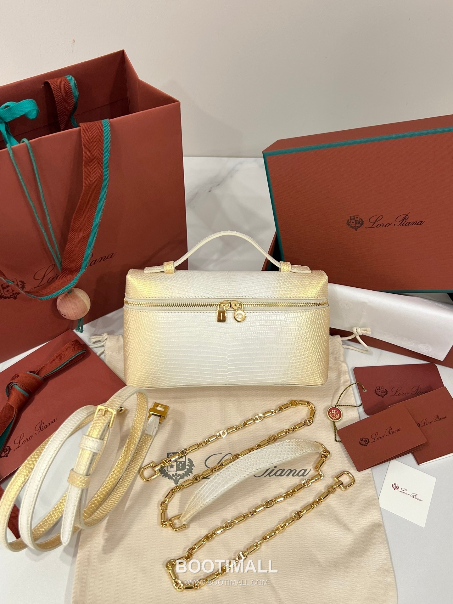 로로피아나 엑스트라 백 23 새들 레더 브라운 스트랩 더블지퍼 토트 핸드백 Loro Piana Extra Bag 23 Saddle Leather Brown Strap Double Zip Tote Handbag 23cm 1