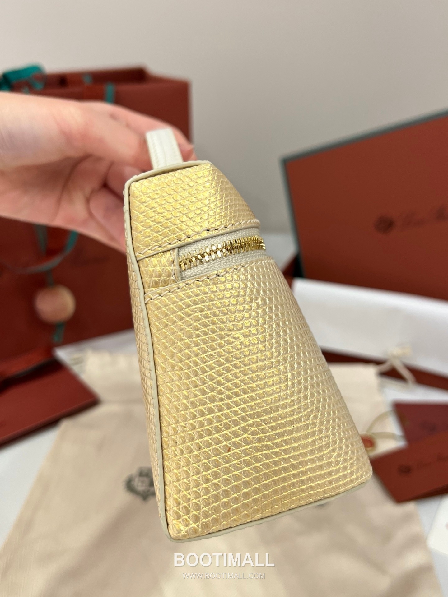 로로피아나 엑스트라 백 23 새들 레더 브라운 스트랩 더블지퍼 토트 핸드백 Loro Piana Extra Bag 23 Saddle Leather Brown Strap Double Zip Tote Handbag 23cm 5