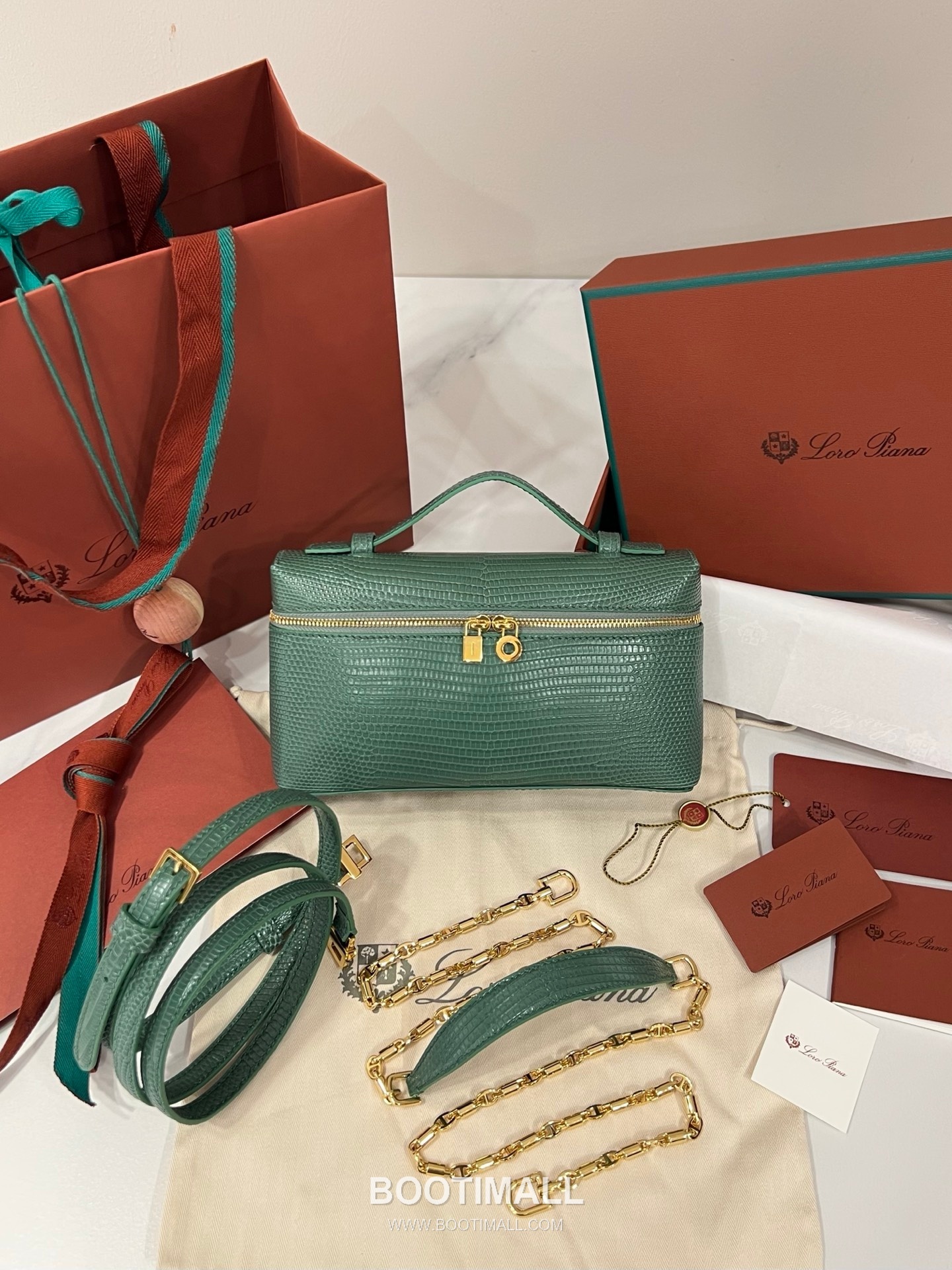 로로피아나 엑스트라 백 23 새들 레더 브라운 스트랩 더블지퍼 토트 핸드백 Loro Piana Extra Bag 23 Saddle Leather Brown Strap Double Zip Tote Handbag 23cm 1