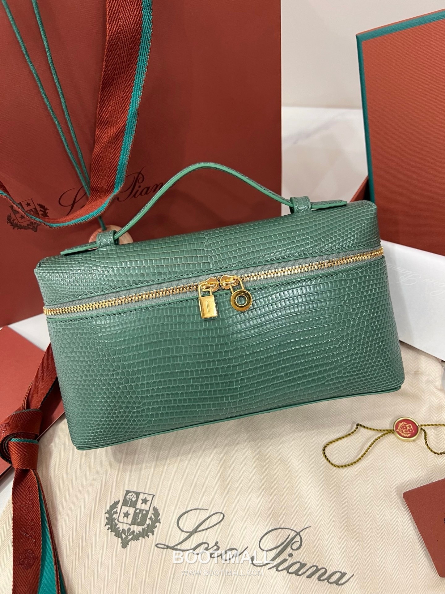 로로피아나 엑스트라 백 23 새들 레더 브라운 스트랩 더블지퍼 토트 핸드백 Loro Piana Extra Bag 23 Saddle Leather Brown Strap Double Zip Tote Handbag 23cm 3