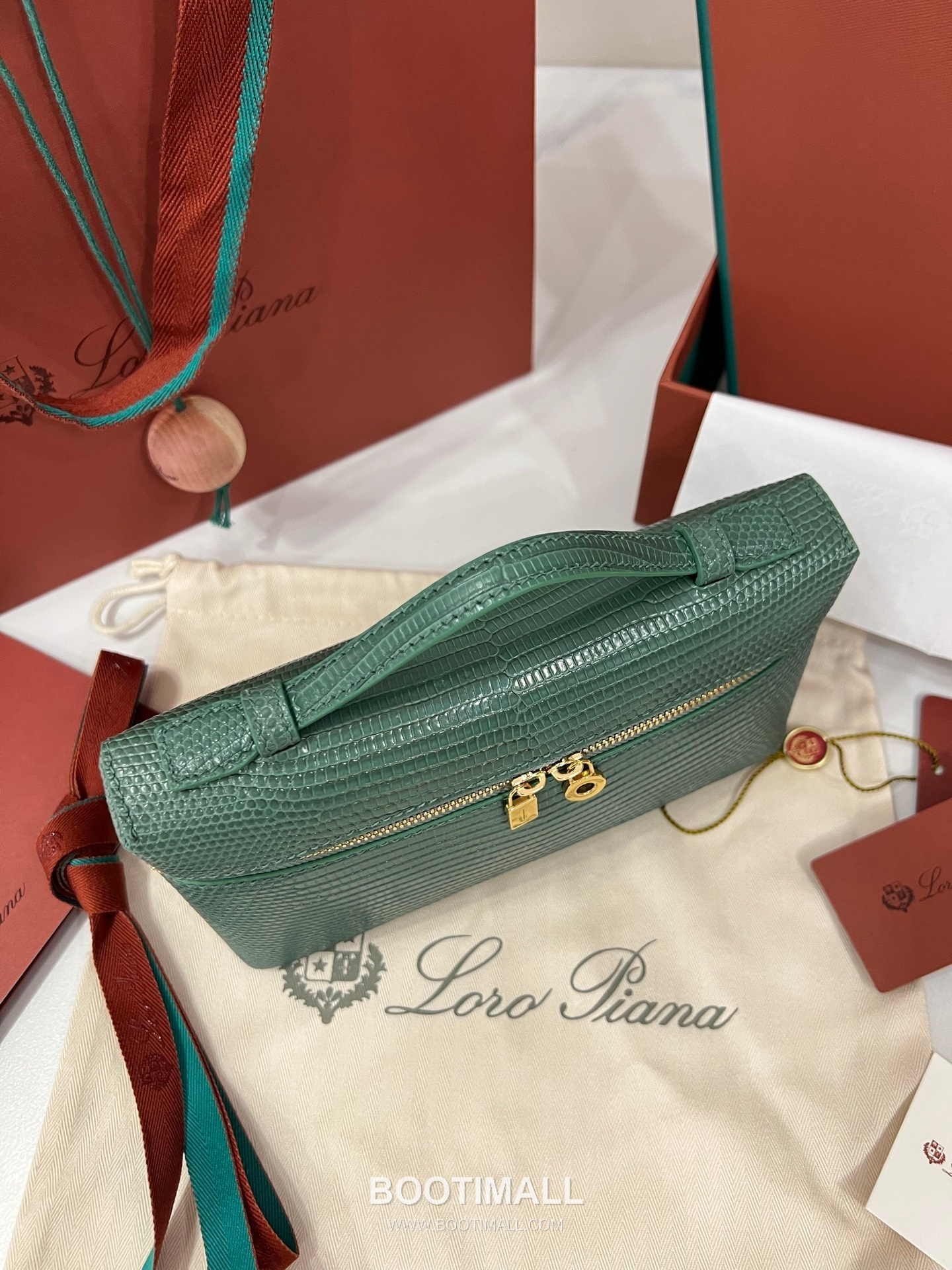 로로피아나 엑스트라 백 23 새들 레더 브라운 스트랩 더블지퍼 토트 핸드백 Loro Piana Extra Bag 23 Saddle Leather Brown Strap Double Zip Tote Handbag 23cm 4