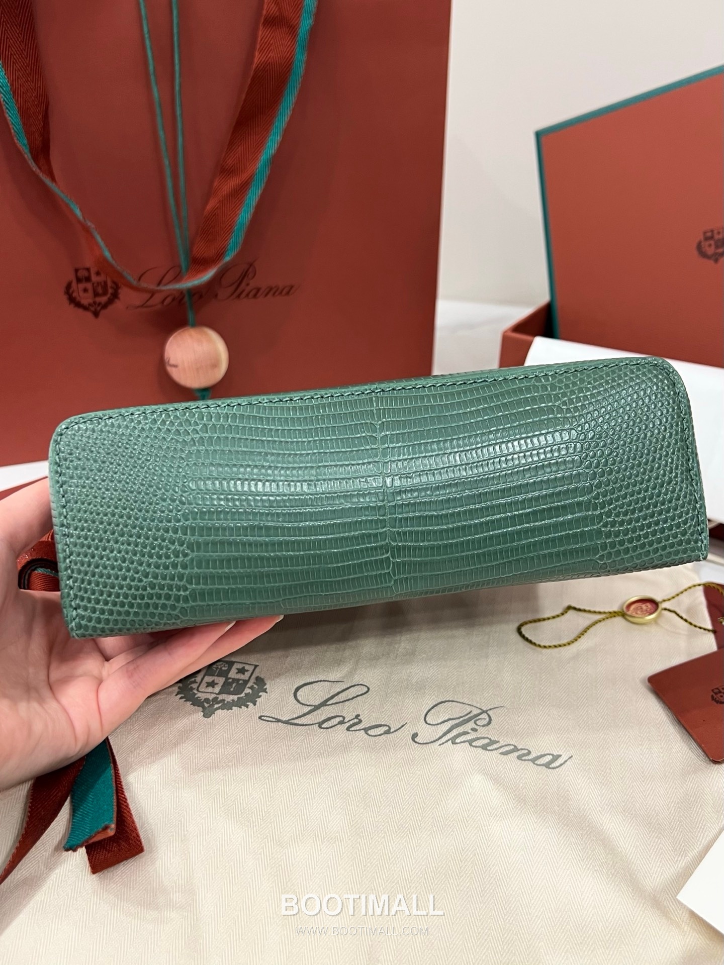 로로피아나 엑스트라 백 23 새들 레더 브라운 스트랩 더블지퍼 토트 핸드백 Loro Piana Extra Bag 23 Saddle Leather Brown Strap Double Zip Tote Handbag 23cm 5