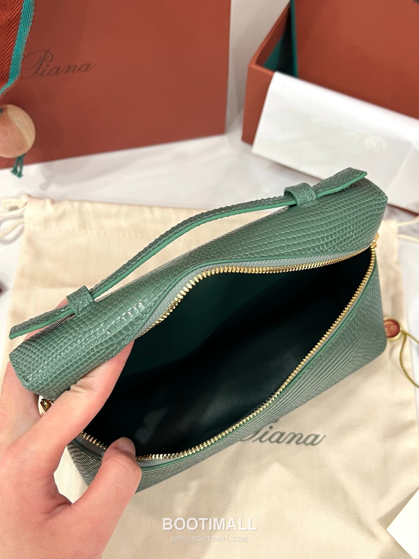 로로피아나 엑스트라 백 23 새들 레더 브라운 스트랩 더블지퍼 토트 핸드백 Loro Piana Extra Bag 23 Saddle Leather Brown Strap Double Zip Tote Handbag 23cm 7