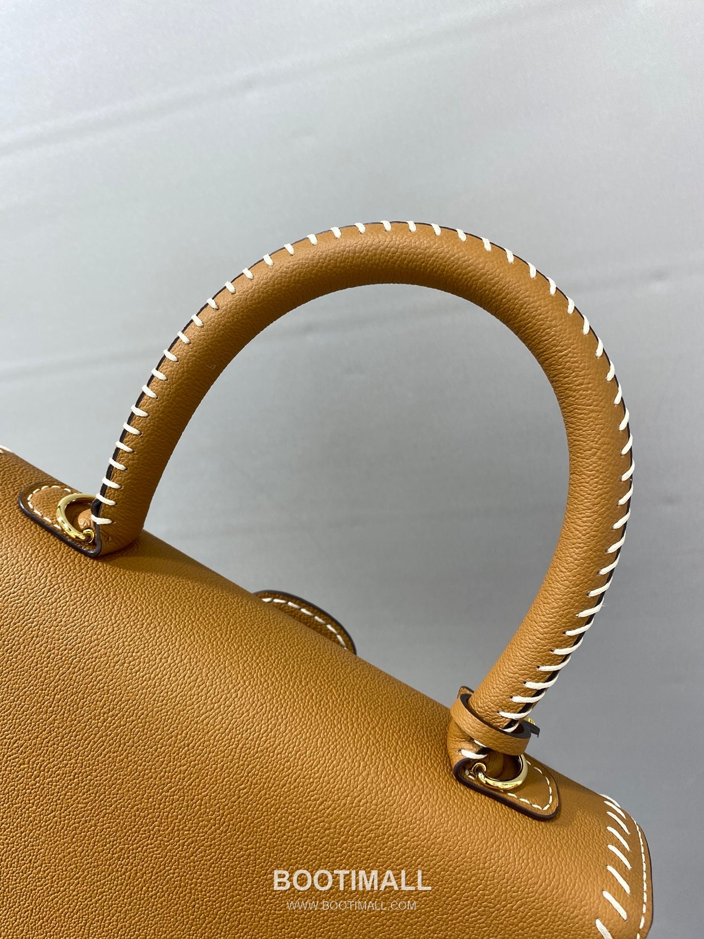델보 브리앙 21 박스 카프스킨 카멜 스트랩 외부스티치 메탈락 플랩 핸드백 Delvaux Brillant 21 Box Calfskin Camel Strap External Stitch Metal Lock Flap Handbag 99150066 28cm 6