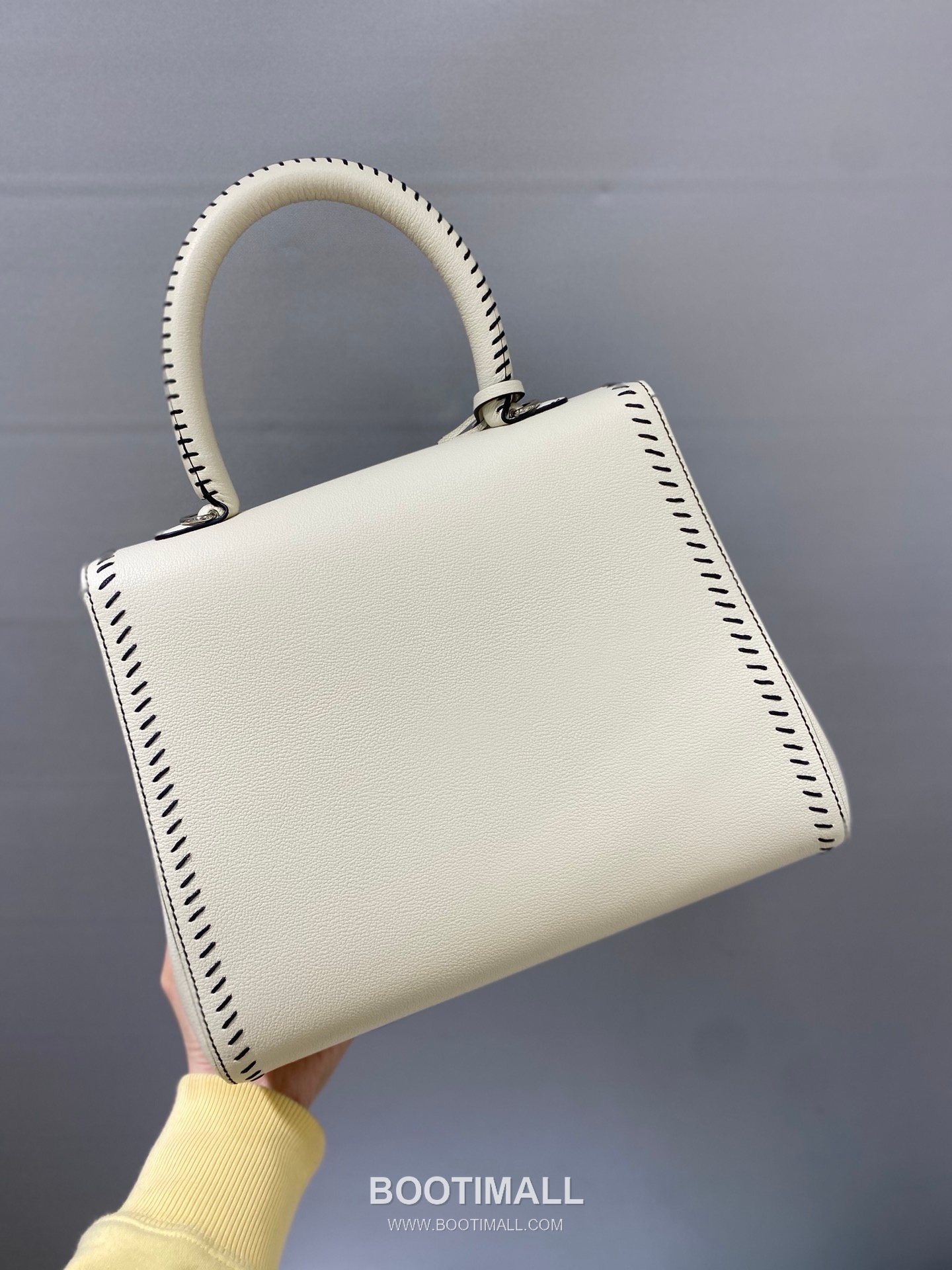 델보 브리앙 21 박스 카프스킨 카멜 스트랩 외부스티치 메탈락 플랩 핸드백 Delvaux Brillant 21 Box Calfskin Camel Strap External Stitch Metal Lock Flap Handbag 99150066 28cm 3