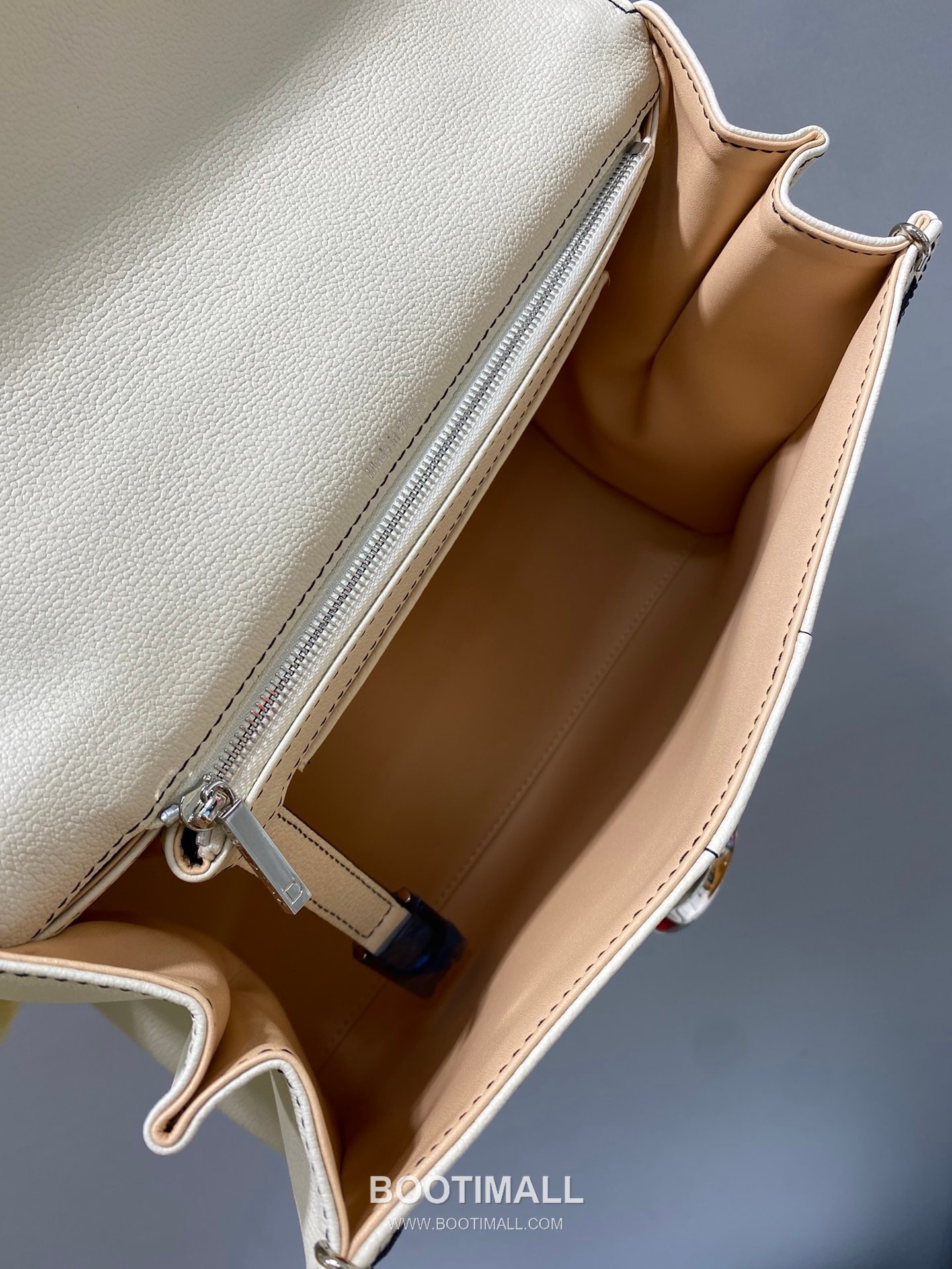 델보 브리앙 21 박스 카프스킨 카멜 스트랩 외부스티치 메탈락 플랩 핸드백 Delvaux Brillant 21 Box Calfskin Camel Strap External Stitch Metal Lock Flap Handbag 99150066 28cm 7