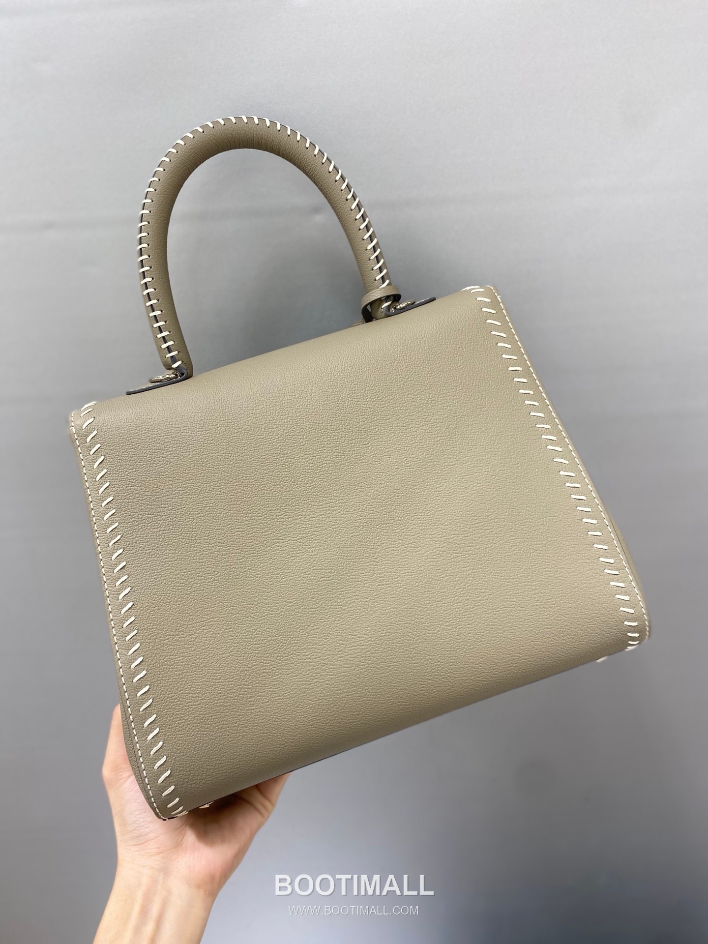 델보 브리앙 21 박스 카프스킨 카멜 스트랩 외부스티치 메탈락 플랩 핸드백 Delvaux Brillant 21 Box Calfskin Camel Strap External Stitch Metal Lock Flap Handbag 99150066 28cm 3