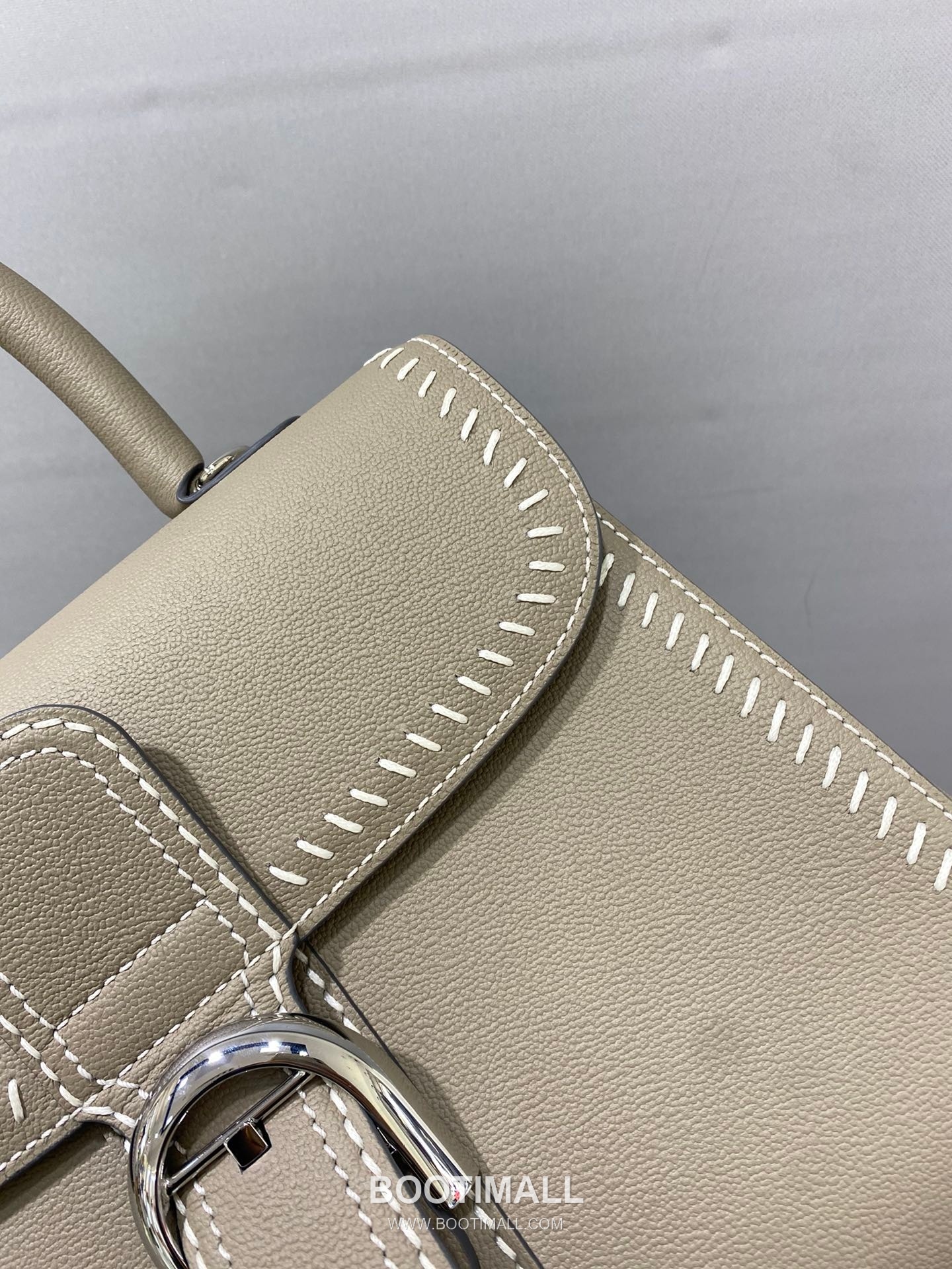 델보 브리앙 21 박스 카프스킨 카멜 스트랩 외부스티치 메탈락 플랩 핸드백 Delvaux Brillant 21 Box Calfskin Camel Strap External Stitch Metal Lock Flap Handbag 99150066 28cm 5