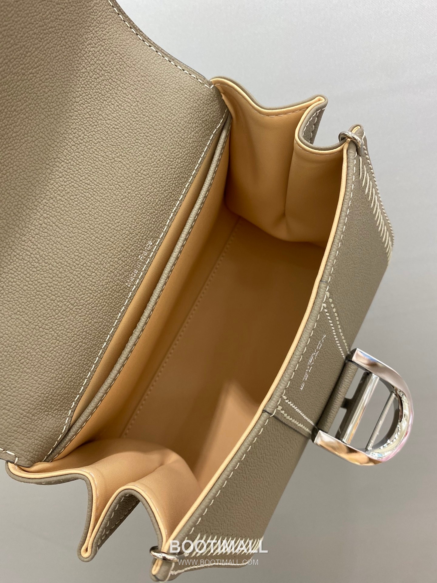 델보 브리앙 21 스몰 박스 카프스킨 카멜 스트랩 외부스티치 메탈락 플랩 핸드백 Delvaux Brillant 21 Small Box Calfskin Camel Strap External Stitch Metal Lock Flap Handbag 99125066 20cm 8