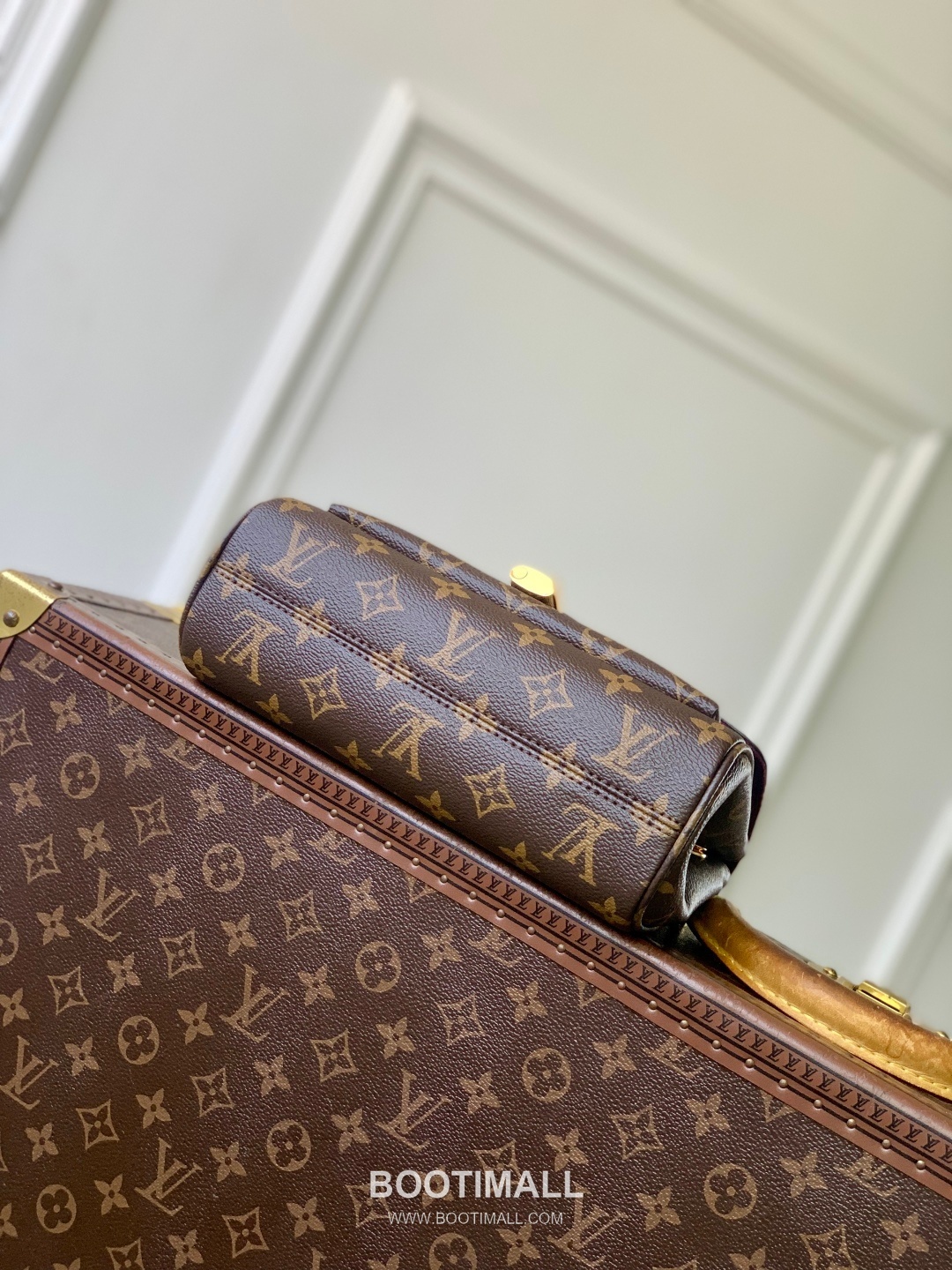 루이비통 생제르맹 BB 모노그램 캔버스 레더 체인 퍼플레드 숄더백 Louis Vuitton Saint-Germain BB Monogram Canvas Leather Chain Purple Red Shoulder Bag M27067 24cm 4