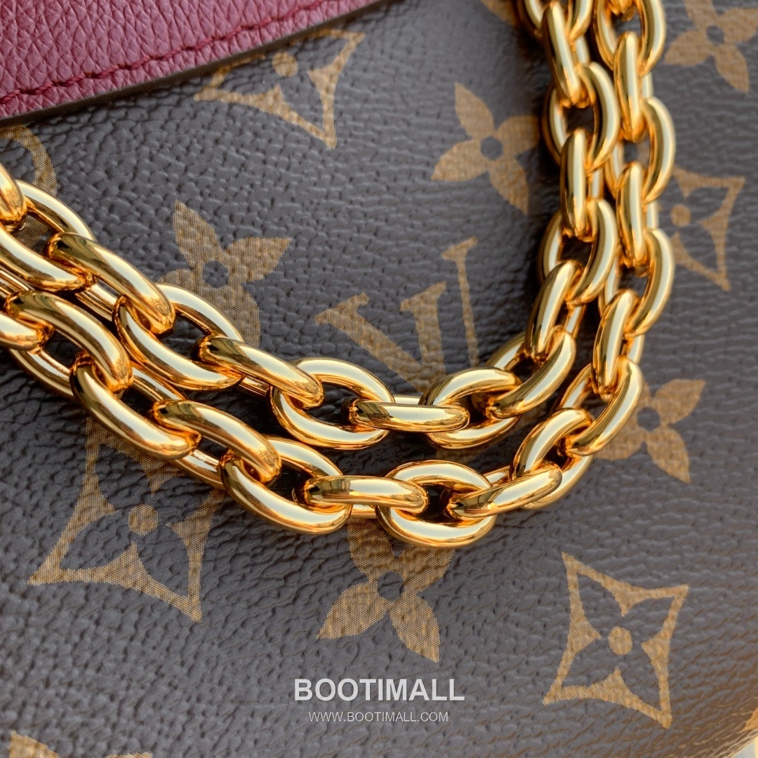 루이비통 생제르맹 BB 모노그램 캔버스 레더 체인 퍼플레드 숄더백 Louis Vuitton Saint-Germain BB Monogram Canvas Leather Chain Purple Red Shoulder Bag M27067 24cm 7