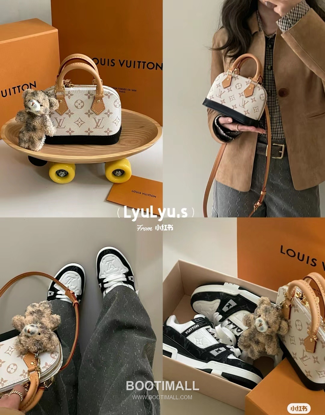 루이비통 알마 나노 모노그램 캔버스 레더 더블지퍼 화이트 토트백 Louis Vuitton Alma Nano Monogram Canvas Leather Double Zip White Tote Bag M46895 18cm 18