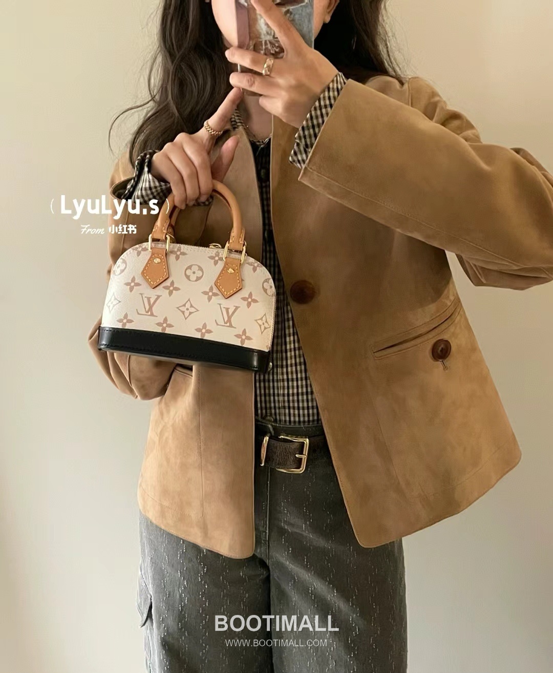 루이비통 알마 나노 모노그램 캔버스 레더 더블지퍼 화이트 토트백 Louis Vuitton Alma Nano Monogram Canvas Leather Double Zip White Tote Bag M46895 18cm 20