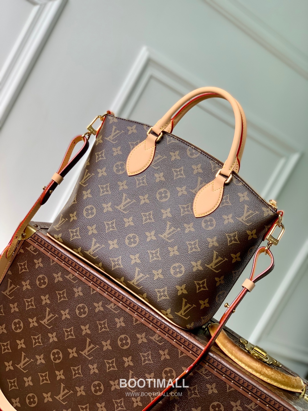 루이비통 네오 로킷 PM 모노그램 캔버스 레더 락장식 브라운 토트백 Louis Vuitton Neo Lockit PM Monogram Canvas Leather Lock Detail Brown Tote Bag M26532 33cm 3