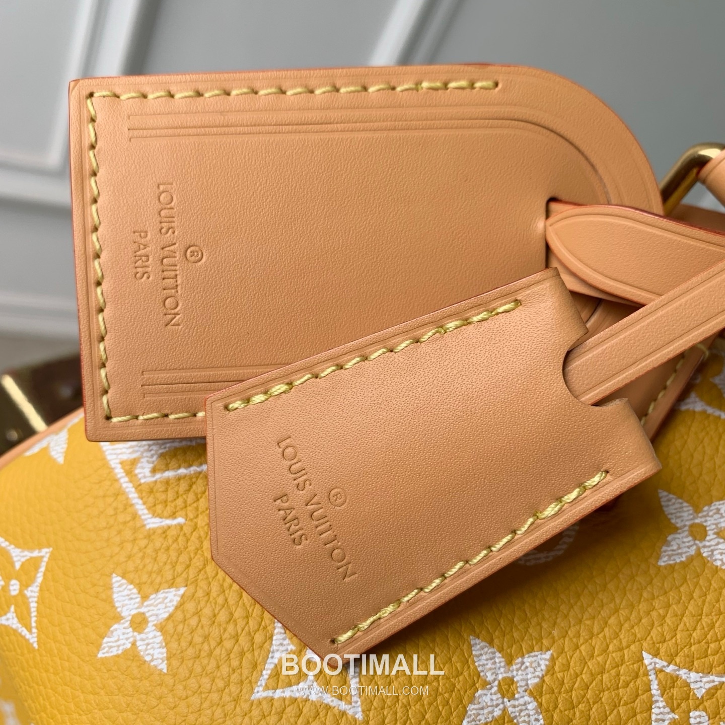 루이비통 스피디 P9 반둘리에 20 모노그램 카우하이드 레더 옐로우 더플백 Louis Vuitton Speedy P9 Bandouliere 20 Monogram Cowhide Leather Yellow Duffle Bag M28186 22cm 5