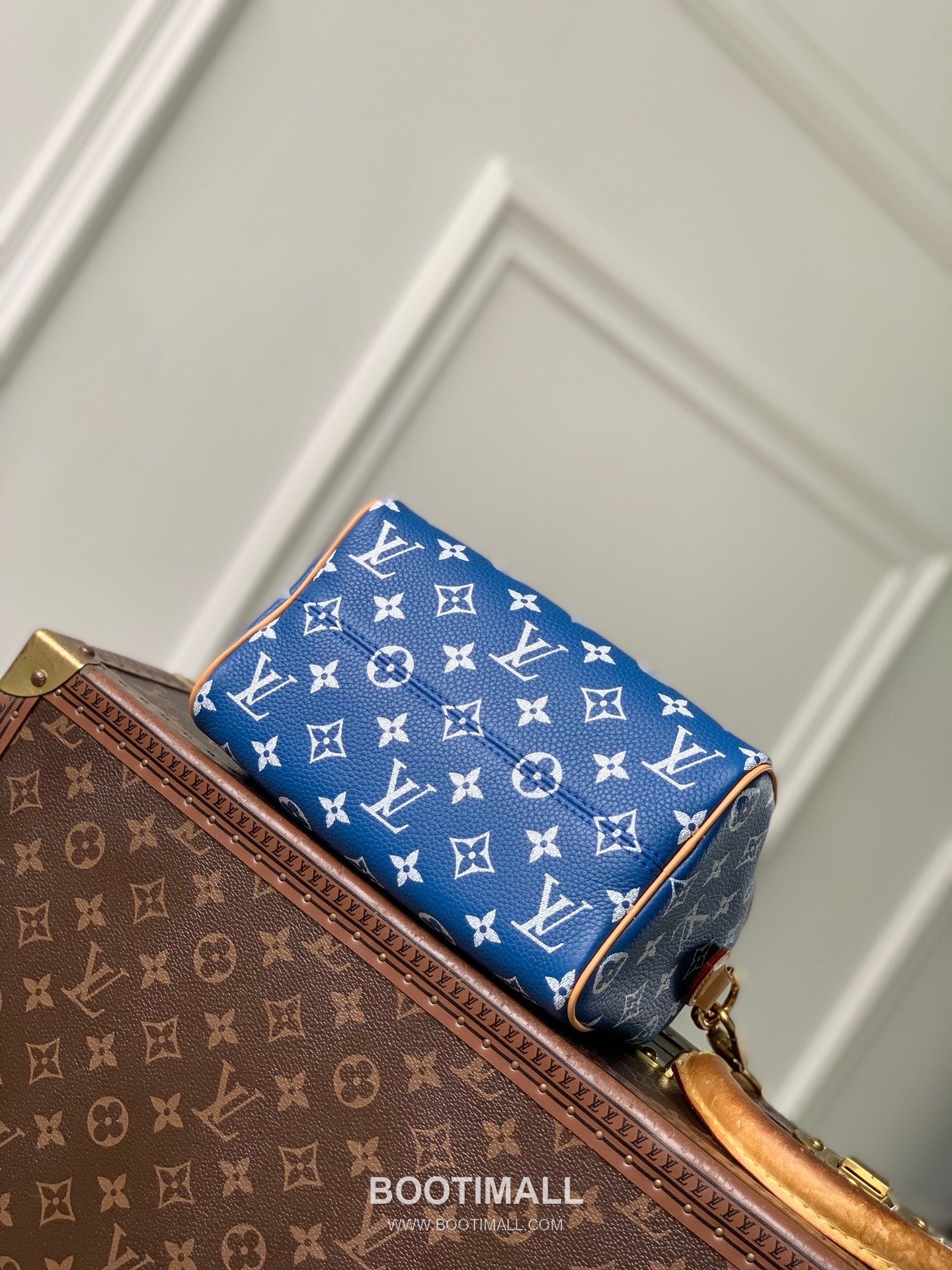 루이비통 스피디 P9 반둘리에 20 모노그램 카우하이드 레더 옐로우 더플백 Louis Vuitton Speedy P9 Bandouliere 20 Monogram Cowhide Leather Yellow Duffle Bag M28186 22cm 4