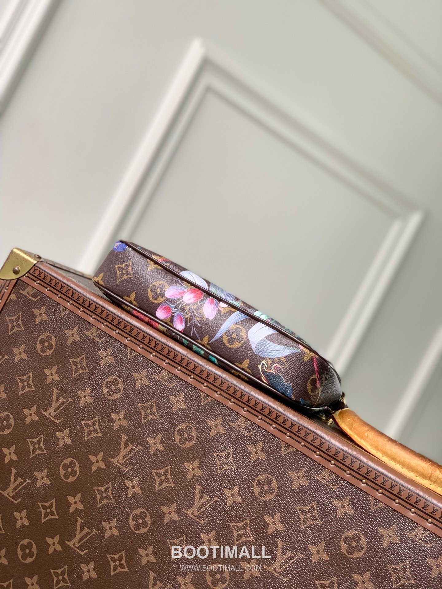 루이비통 포쉐트 악세수아 모노그램 캔버스 레더 플라워 패턴 브라운 클러치 Louis Vuitton Pochette Accessoires Monogram Canvas Leather Flower Pattern Brown Clutch M29148 23.5cm 4