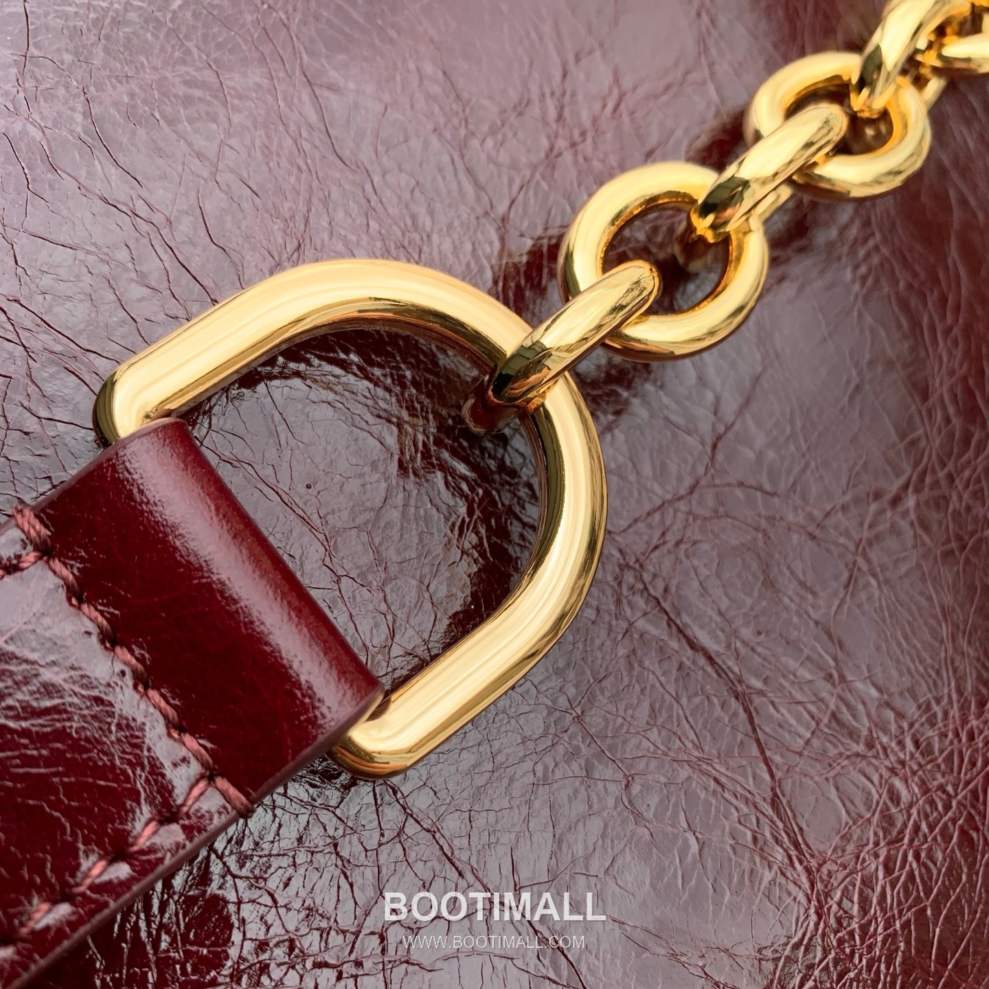 루이비통 사이드 트렁크 미디엄 모노그램 레더 S락 메탈코너 버건디 숄더백 Louis Vuitton Side Trunk Medium Monogram Leather S-Lock Metal Corner Burgundy Shoulder Bag M26305 23.5cm 7