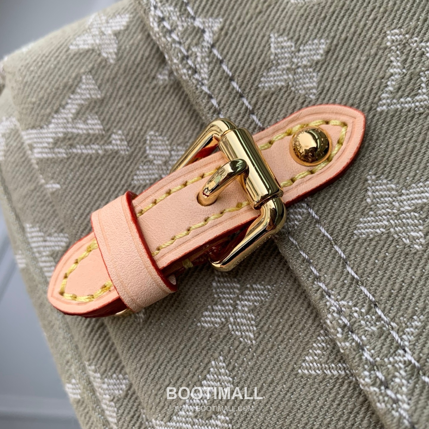 루이비통 포쉐트 악세수아 카고 코튼 레더 프론트포켓 그린 숄더백 Louis Vuitton Pochette Accessories Cargo Cotton Leather Front Pocket Green Shoulder Bag M27602 23.5cm 5