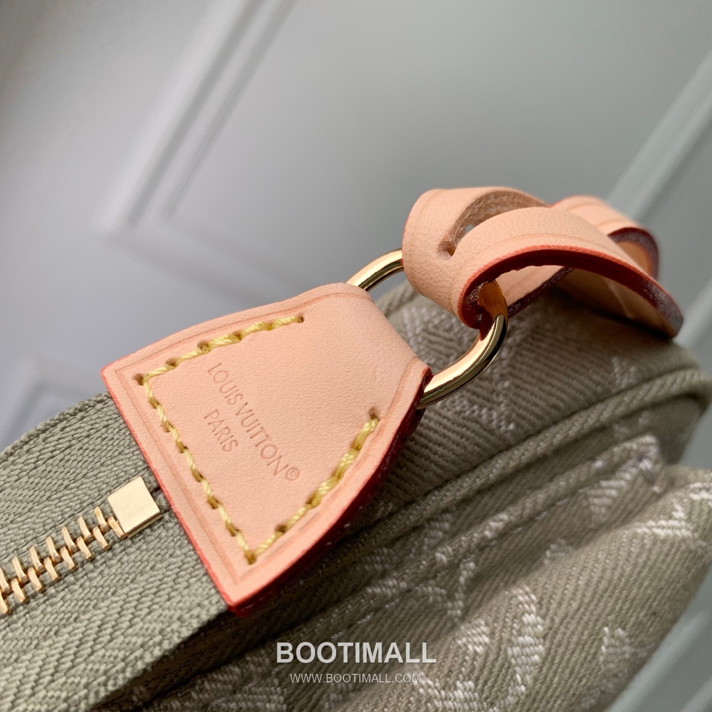 루이비통 포쉐트 악세수아 카고 코튼 레더 프론트포켓 그린 숄더백 Louis Vuitton Pochette Accessories Cargo Cotton Leather Front Pocket Green Shoulder Bag M27602 23.5cm 8