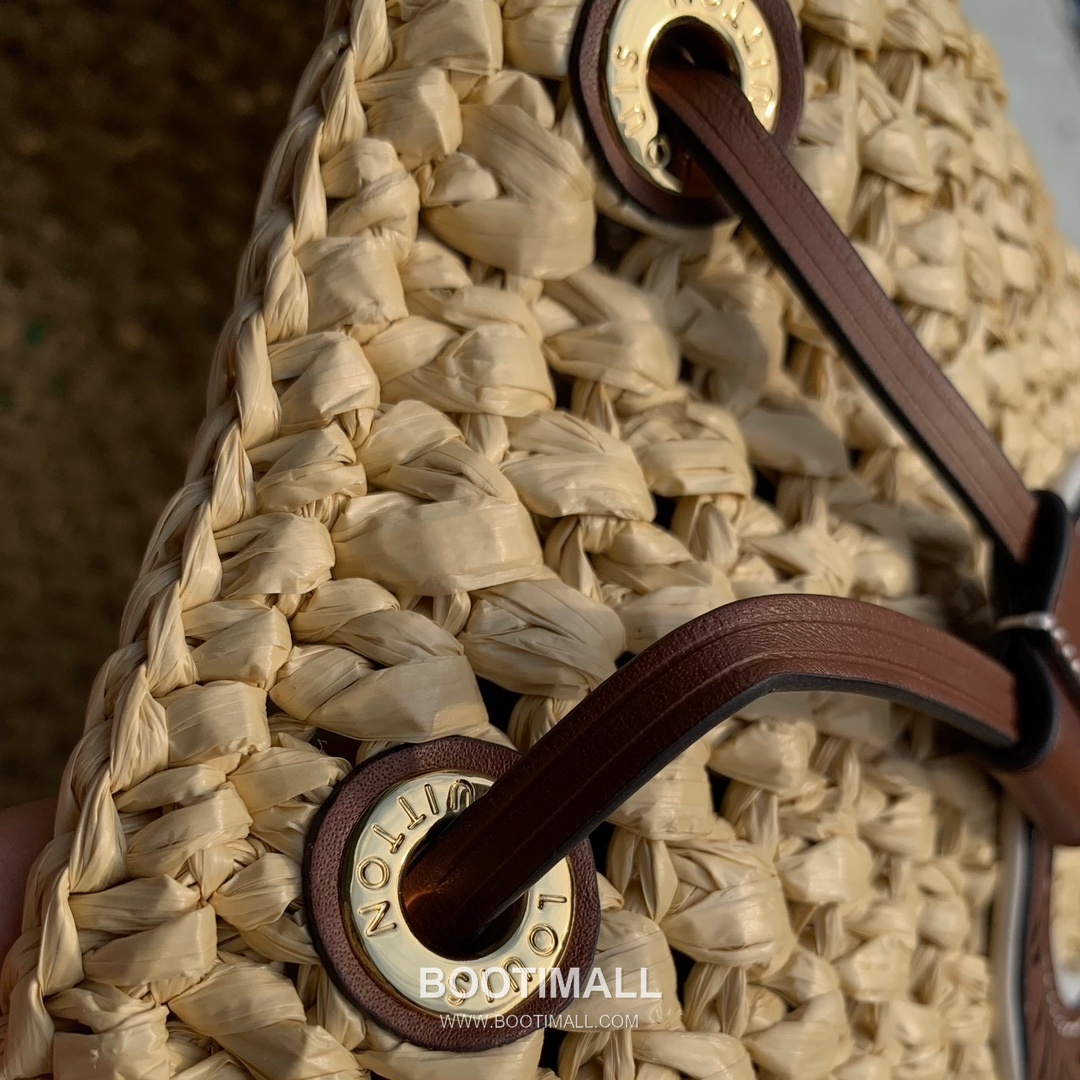 루이비통 노에 BB 라피아 레더 트리밍 버킷백 Louis Vuitton Noe BB Raffia Leather Trim Bucket Bag M24722 24cm 6