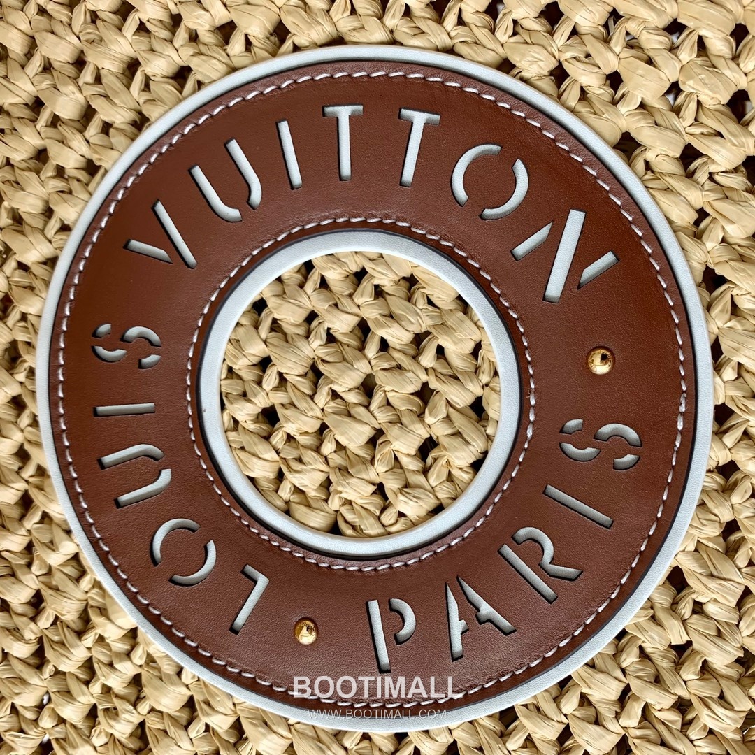 루이비통 온더고 미디엄 라피아 레더 트리밍 리벳코너 토트백 Louis Vuitton OnTheGo Medium Raffia Leather Trim Rivet Corner Tote Bag M24723 37.5cm 6