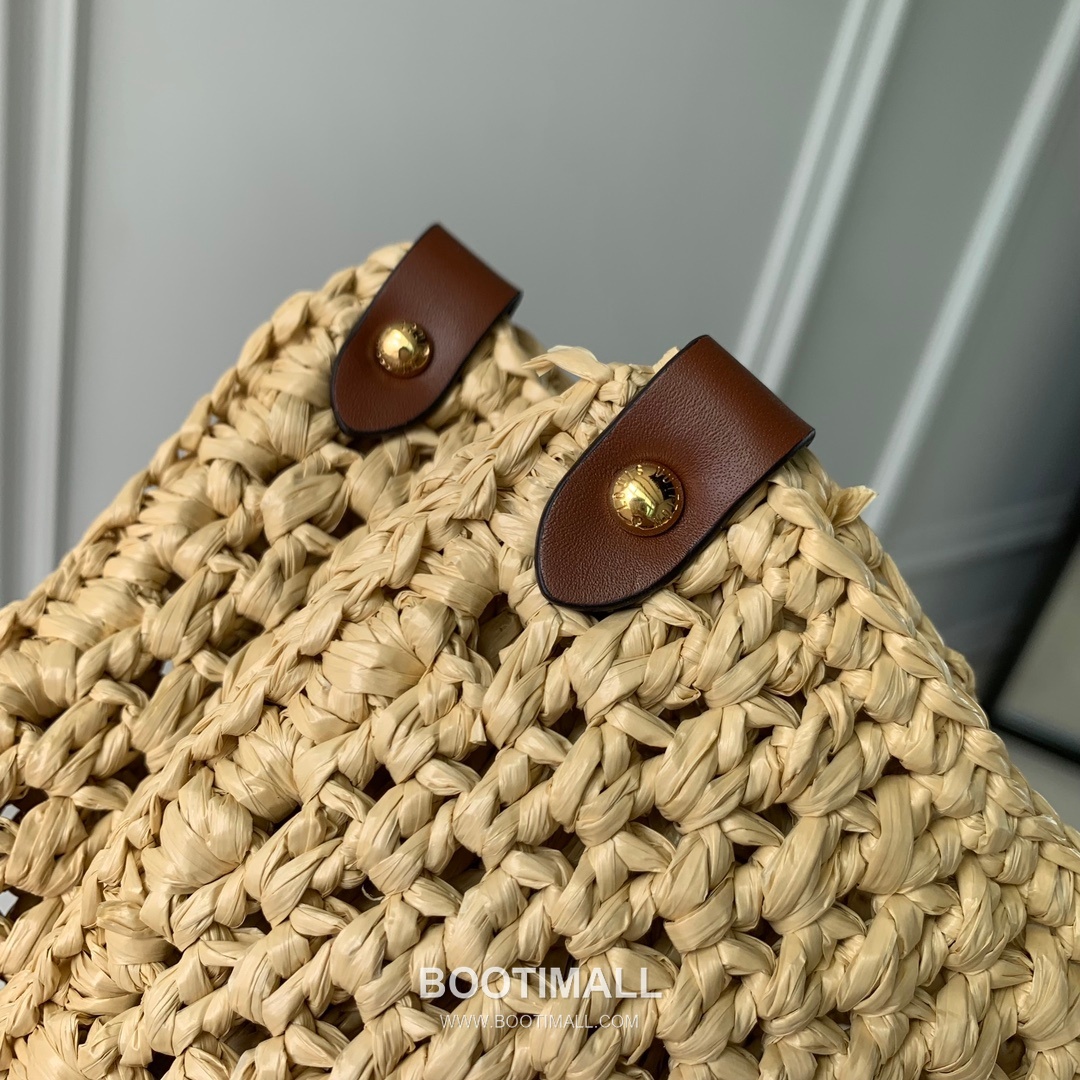 루이비통 온더고 미디엄 라피아 레더 트리밍 리벳코너 토트백 Louis Vuitton OnTheGo Medium Raffia Leather Trim Rivet Corner Tote Bag M24723 37.5cm 7