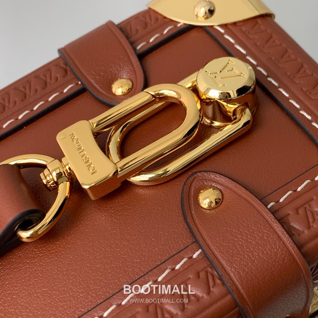 루이비통 사이드 트렁크 미디엄 라피아 레더 S락 하드웨어 내추럴 숄더백 Louis Vuitton Side Trunk Medium Raffia Leather S-Lock Hardware Natural Shoulder Bag M14405 23.5cm 6