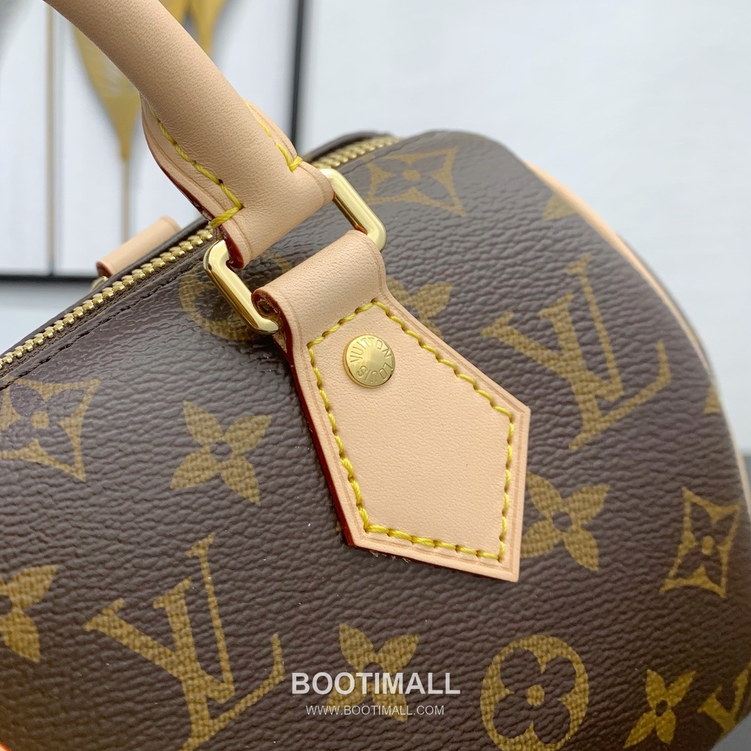 루이비통 스피디 반둘리에 20 모노그램 캔버스 레더 트리밍 브라운 더플백 Louis Vuitton Speedy Bandouliere 20 Monogram Canvas Leather Trim Brown Duffle Bag M46235 20.5cm 7