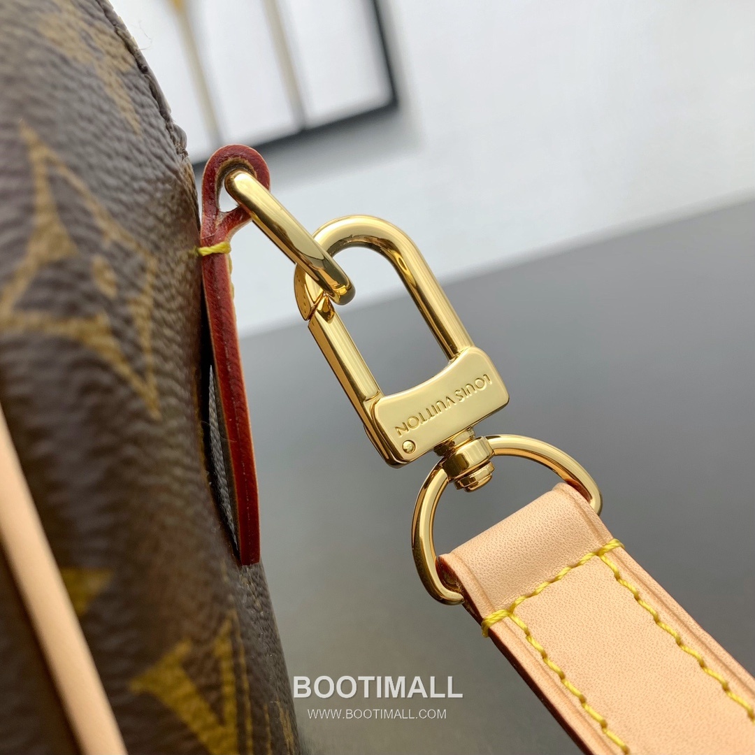 루이비통 스피디 반둘리에 20 모노그램 캔버스 레더 트리밍 브라운 더플백 Louis Vuitton Speedy Bandouliere 20 Monogram Canvas Leather Trim Brown Duffle Bag M46235 20.5cm 9