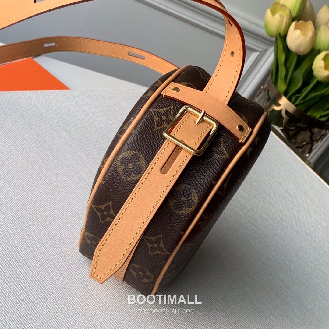 루이비통 부아뜨 샤포 수플 모노그램 캔버스 레더 스트랩 브라운 숄더백 Louis Vuitton Boite Chapeau Souple Monogram Canvas Leather Strap Brown Shoulder Bag M45647 22.5cm 2