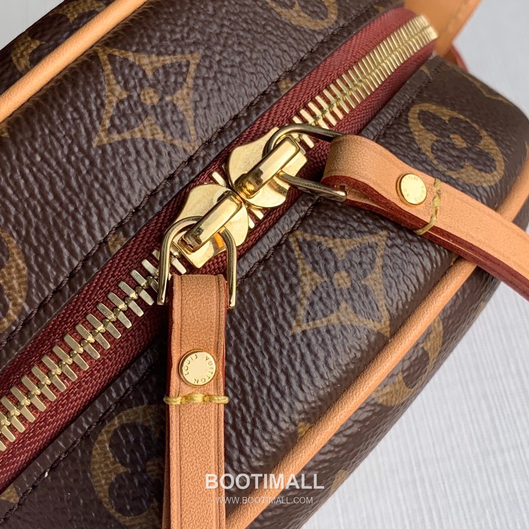 루이비통 부아뜨 샤포 수플 모노그램 캔버스 레더 스트랩 브라운 숄더백 Louis Vuitton Boite Chapeau Souple Monogram Canvas Leather Strap Brown Shoulder Bag M45647 22.5cm 5