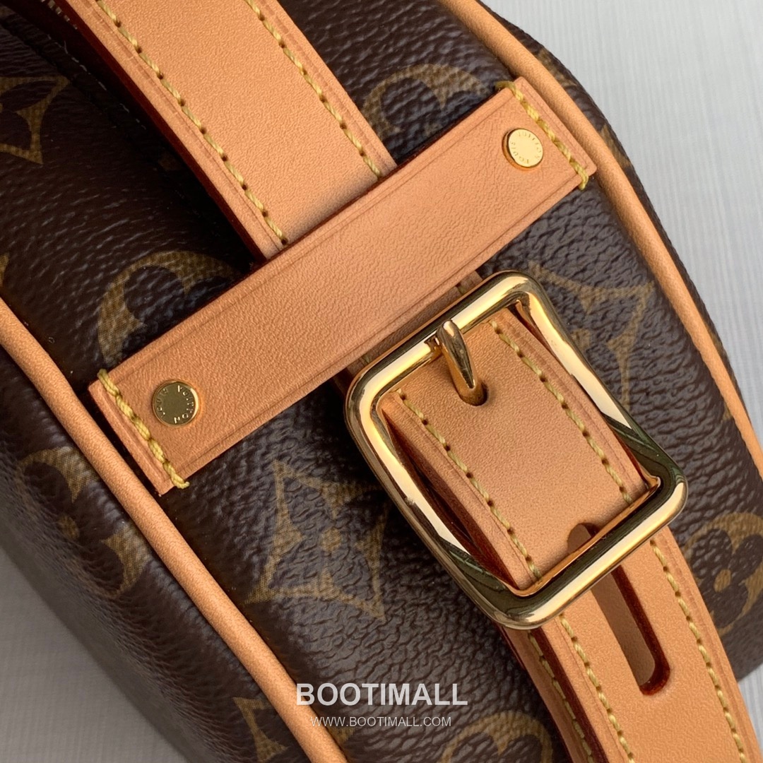 루이비통 부아뜨 샤포 수플 모노그램 캔버스 레더 스트랩 브라운 숄더백 Louis Vuitton Boite Chapeau Souple Monogram Canvas Leather Strap Brown Shoulder Bag M45647 22.5cm 6